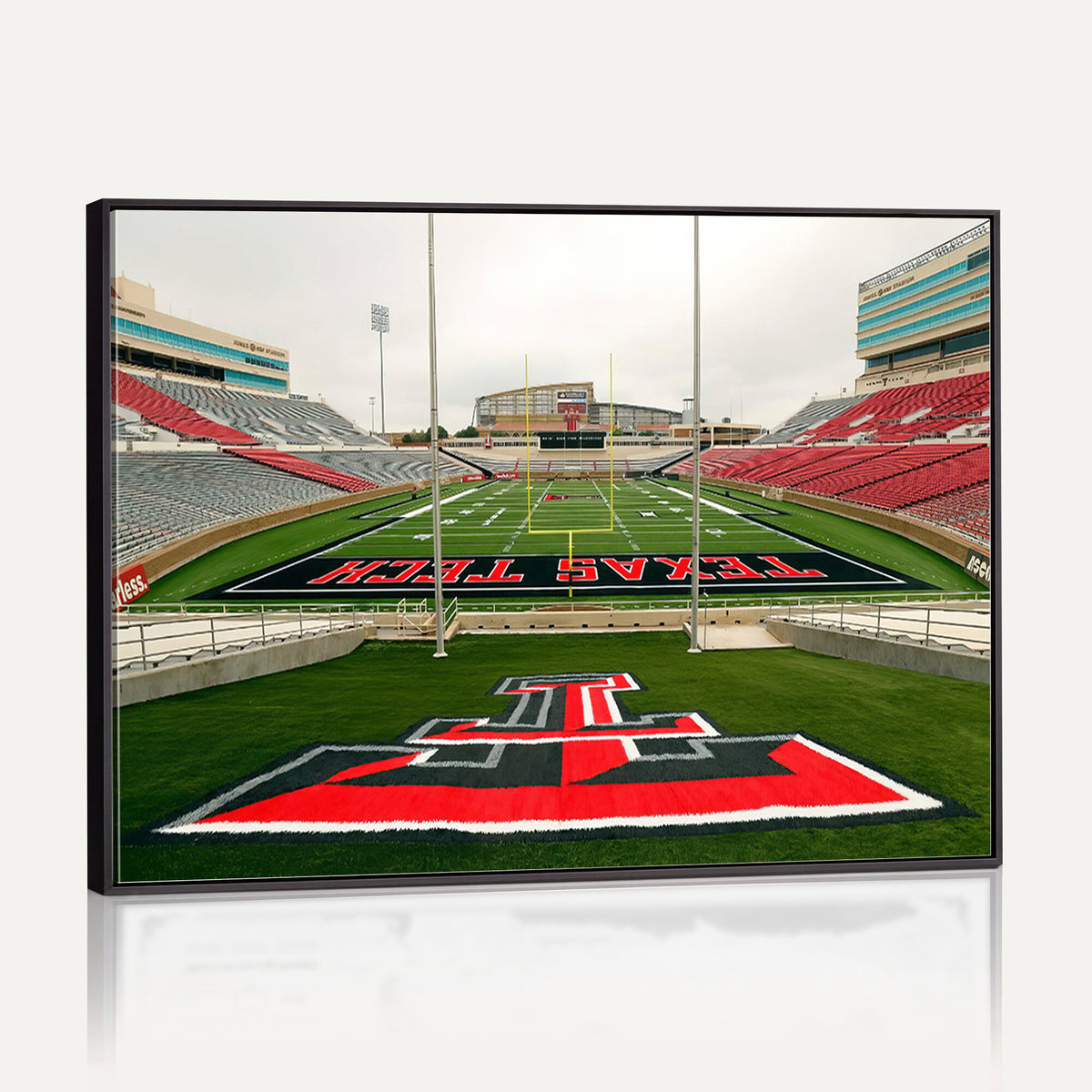 43169-PAN-FL-20X10 - Texas Tech Red Raiders Football Team Print - Lubbock Jones AT&T Stadium Wall Art Canvas Print