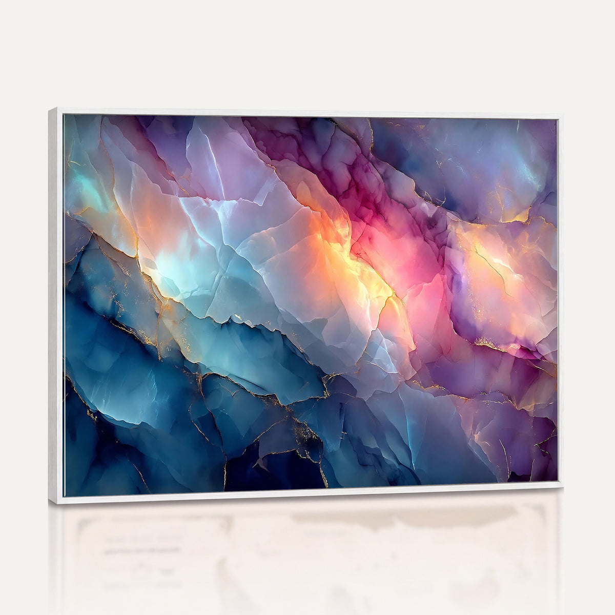 28163849-MGV-CV-36X24 - Colorful Abstract Canvas Wall Art Print, Vibrant Popup Color Art Print