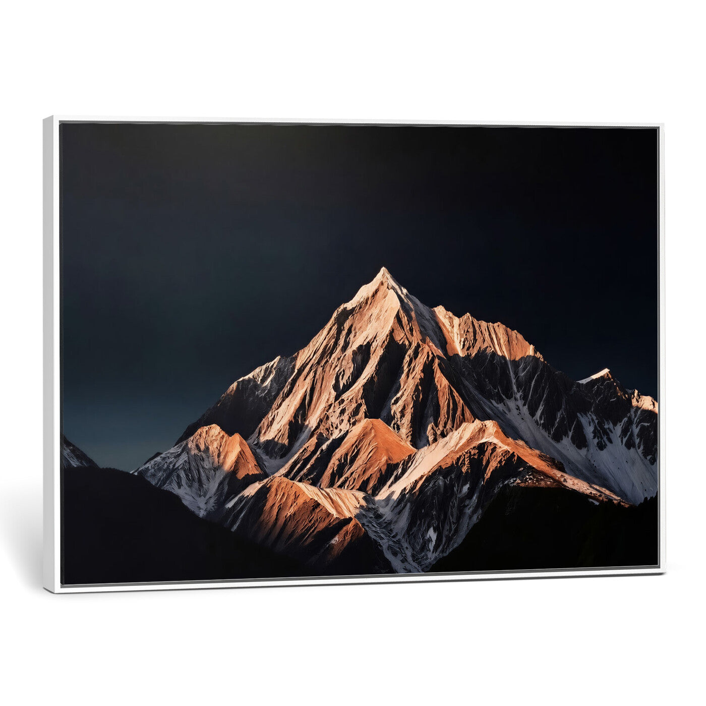10196184-MGV-CV-36X24 - Snow Mountain Wall Art Canvas Print for Living Room Decor