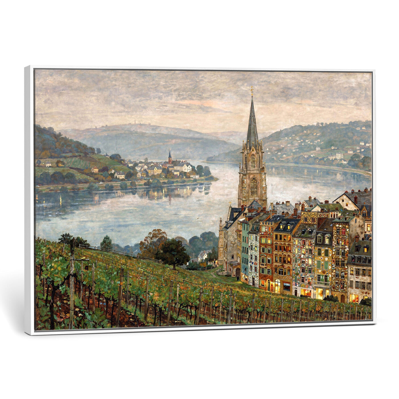 62626662-MGV-CV-36X24 - Mosel City Mosel River by Nicolai Astudin Wall Art Canvas Print