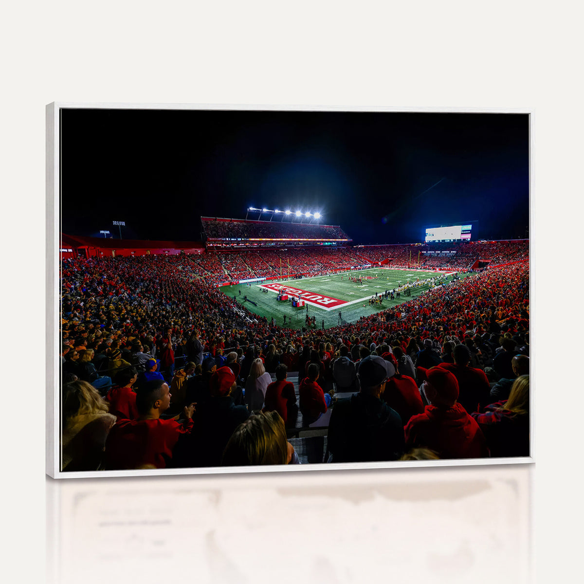 18115-PAN-FL-20X10 - Rutgers Scarlet Knights Football Team Print - SHI Stadium, Piscataway Wall Art Canvas Print
