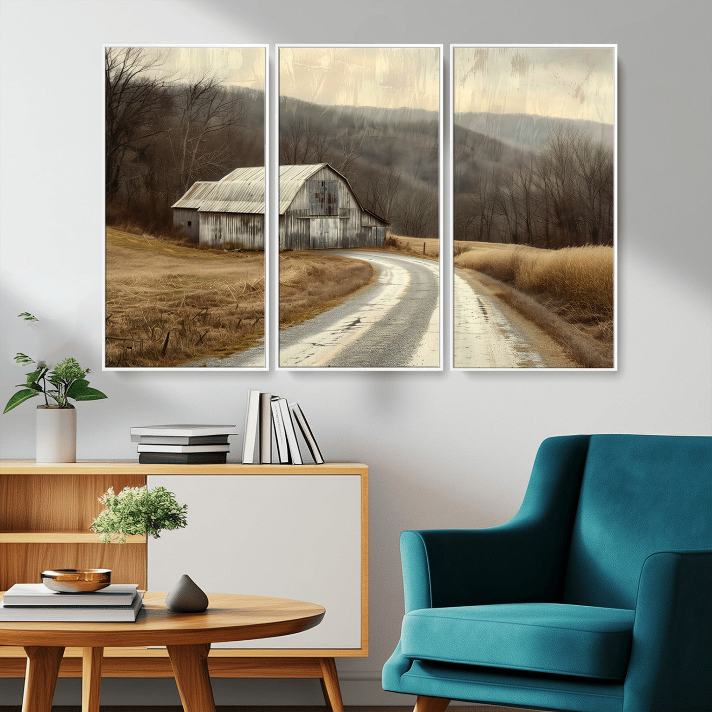 10376-MGV-CV-36X24-Vintage Barn for Farmhouse Wall Decor Canvas Print