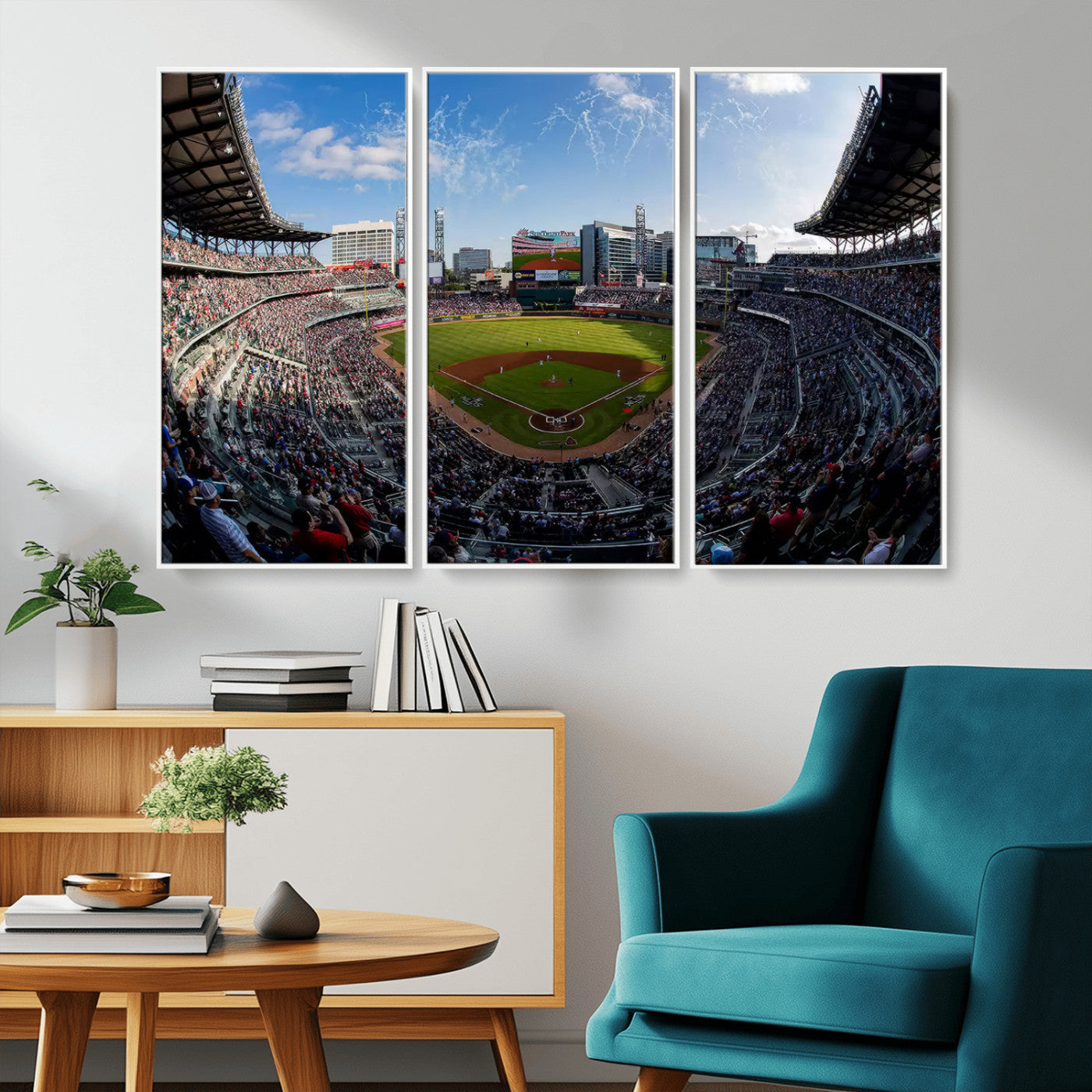 78608-MGV-CV-36X24-Truist Park Stadium Canvas Wall Art - Atlanta Braves Game Day Exclusive Decor
