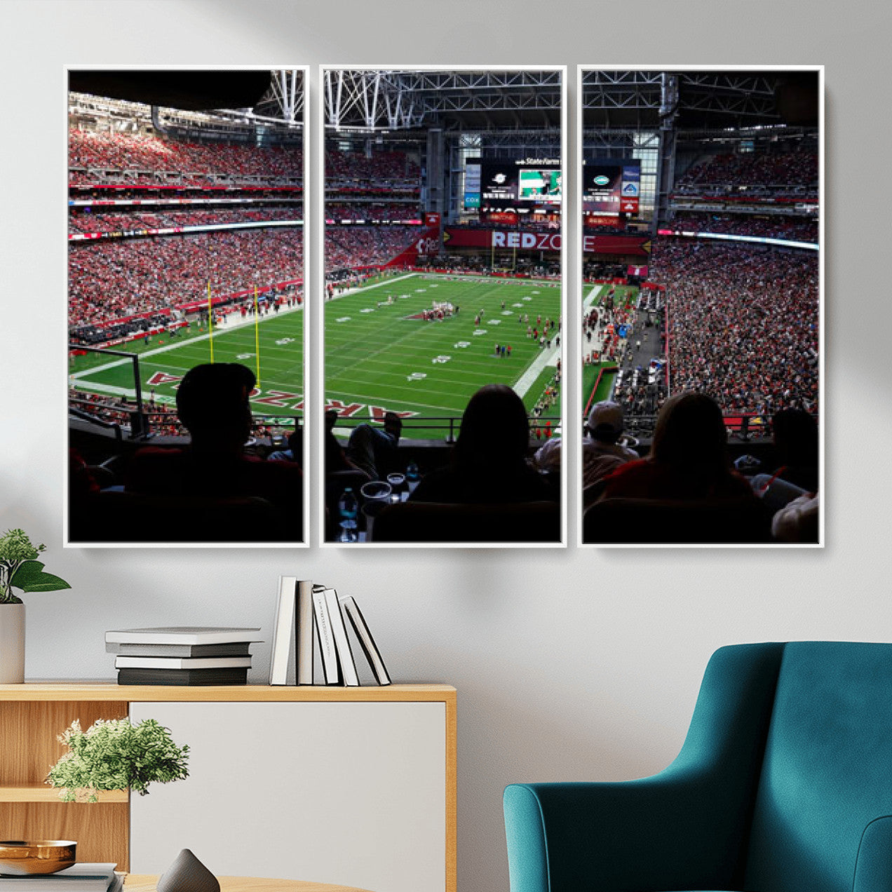 84196298-MGV-CV-36X24 - State Farm Stadium Canvas Wall Art, Arizona Cardinals Football Stadium Print, Glendale NFL Arena Photography Artwork