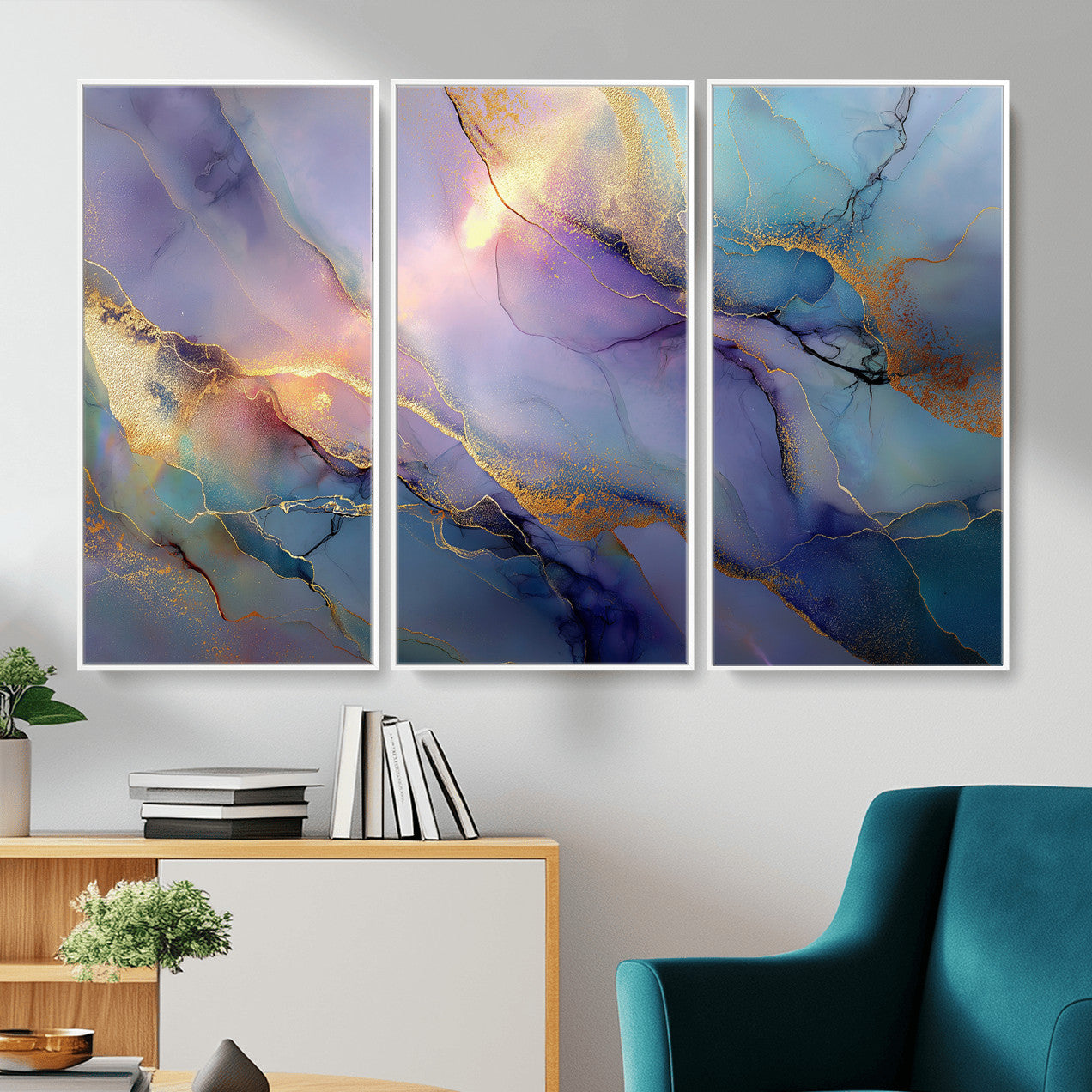 50939878-MGV-CV-36X24 - Colorful Abstract Canvas Wall Art Print, Vibrant Popup Color Art Print