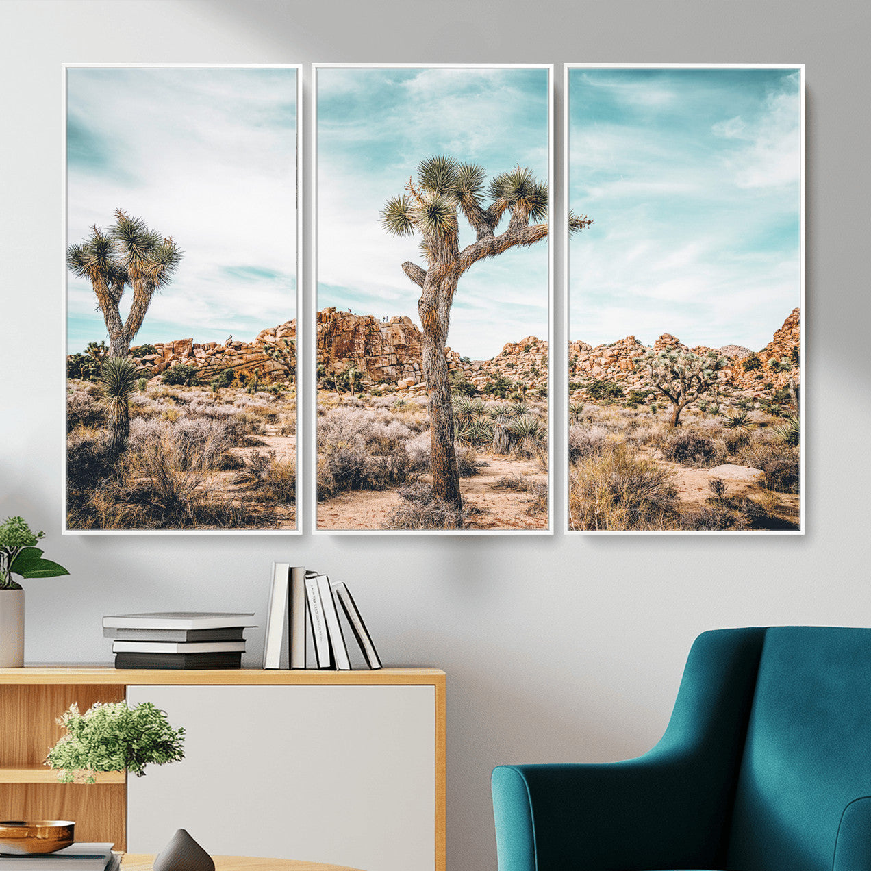 41451127-MGV-CV-36X24 - Joshua Tree National Park Canvas Wall Art Print, Desert Landscape Photography, Southwest Nature Decor - Ready to Hang