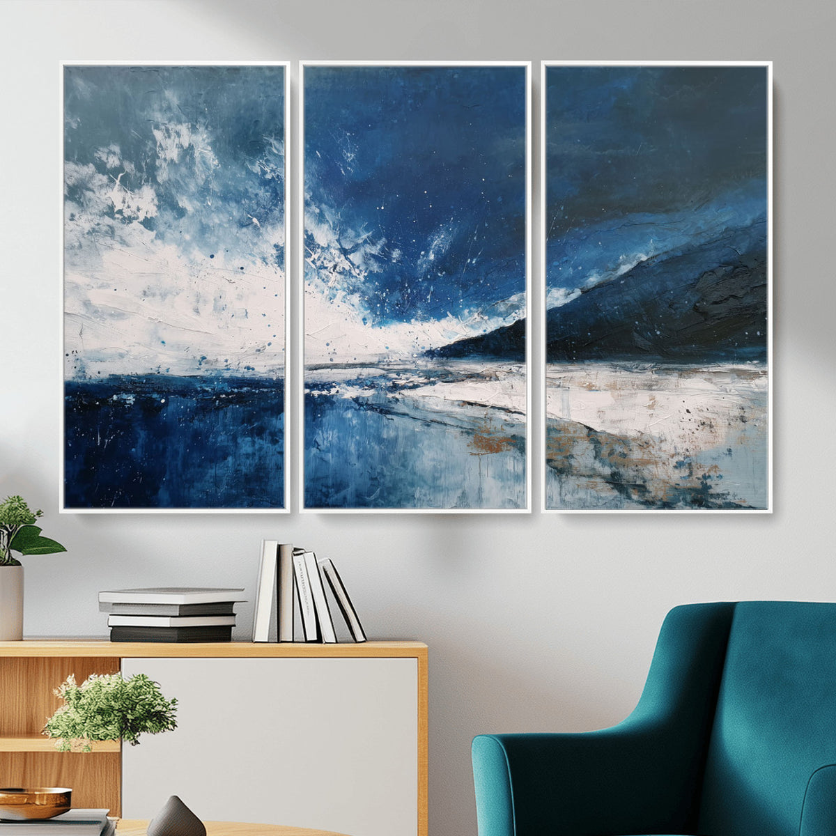 76136620-MGV-CV-36X24 - Extra Large Abstract Wall Art Canvas Print