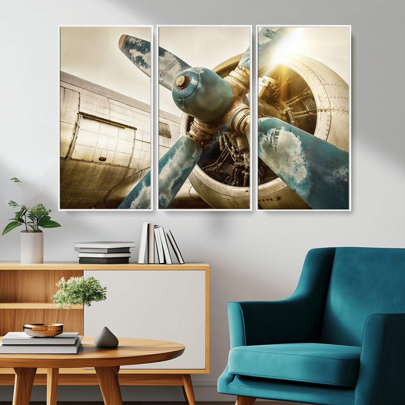 14106-MGV-CV-36X24-Vintage Airplane Canvas Print