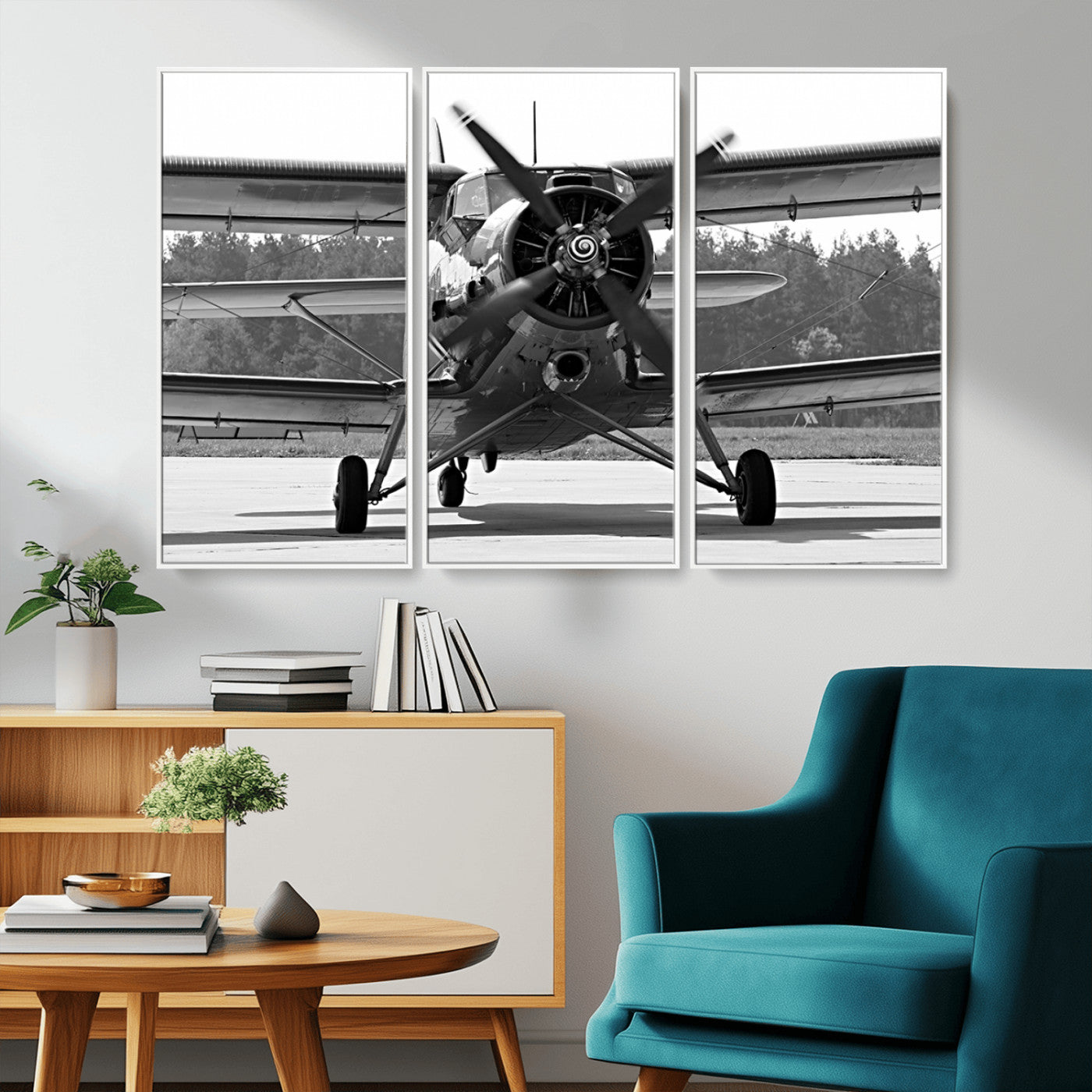 74816-MGV-CV-36X24-Wall Art Old War Plane Canvas Print
