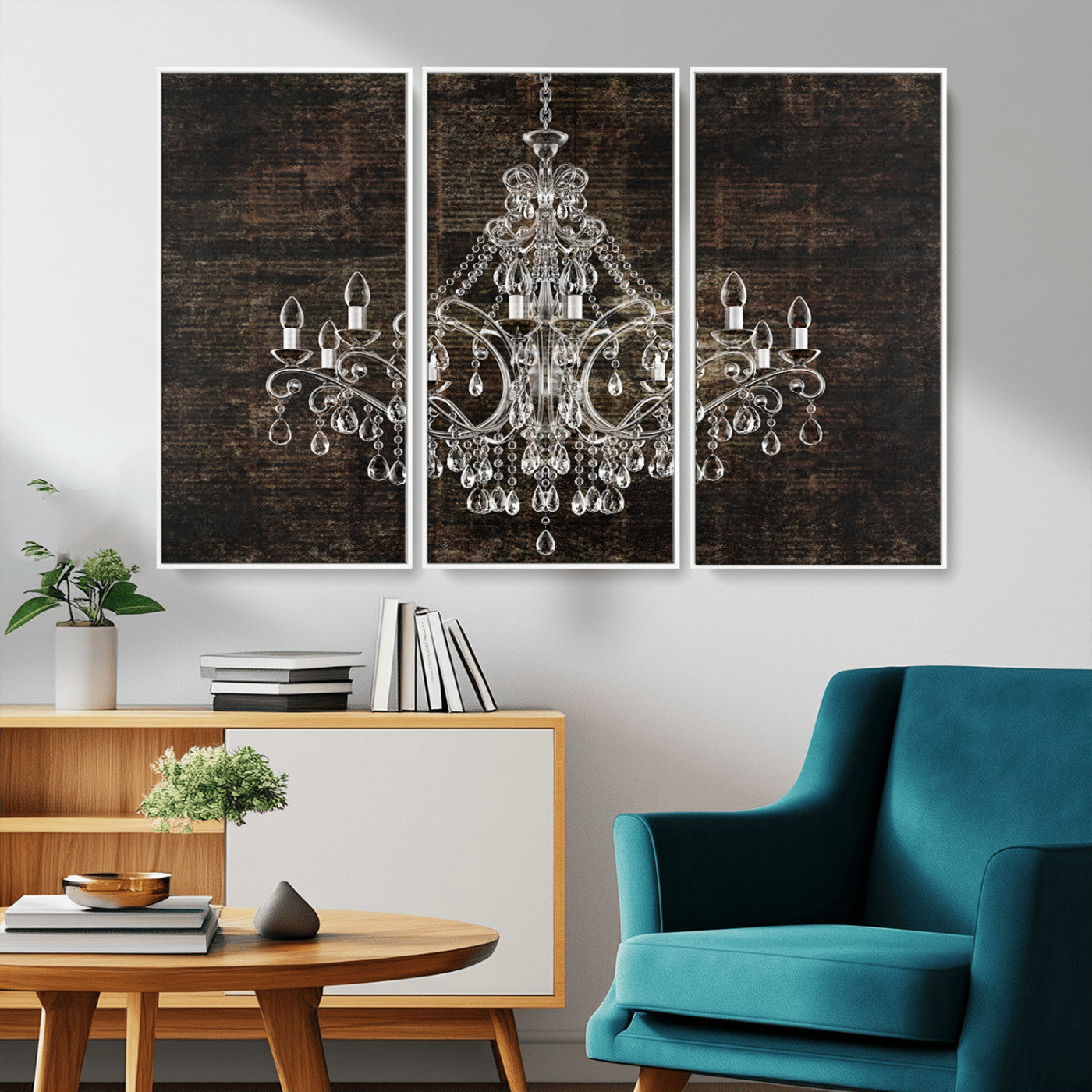 69434-MGV-CV-36X24-Rustic Chandelier Canvas Print