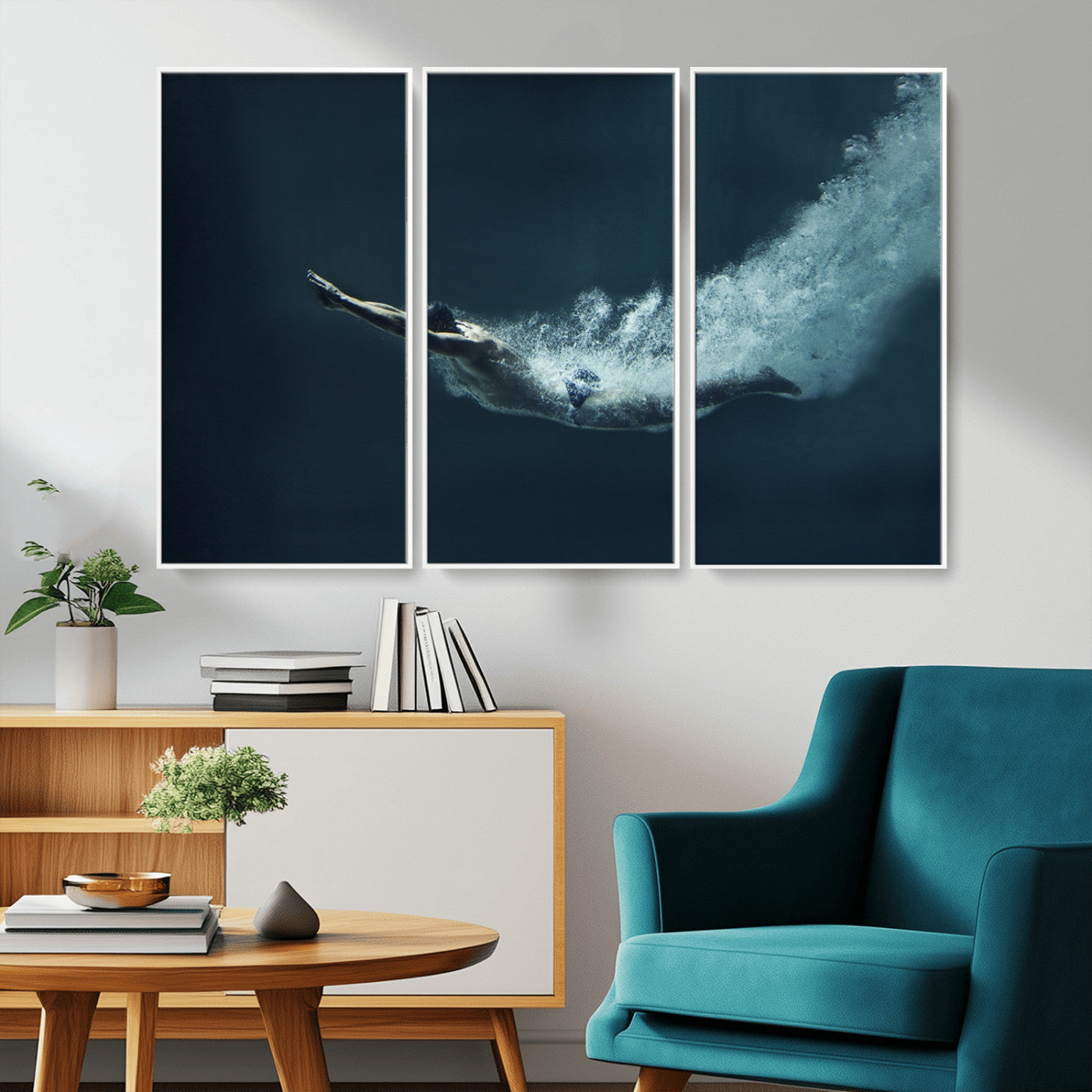 48463-MGV-CV-36X24-Swimmer Wall Art Canvas Print