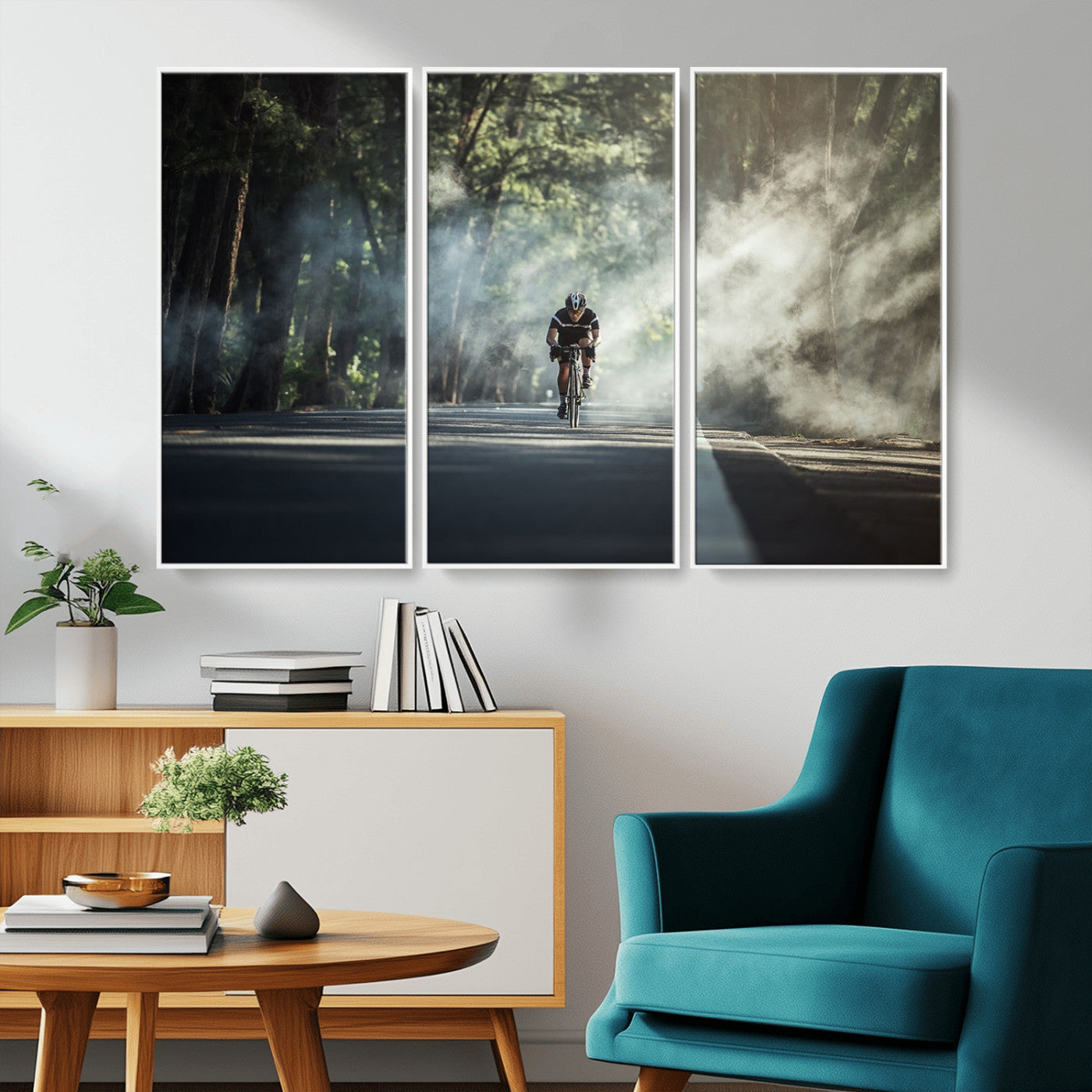 -Cycling Road Bike in the Morning, Cycling Road Bike Canvas Print