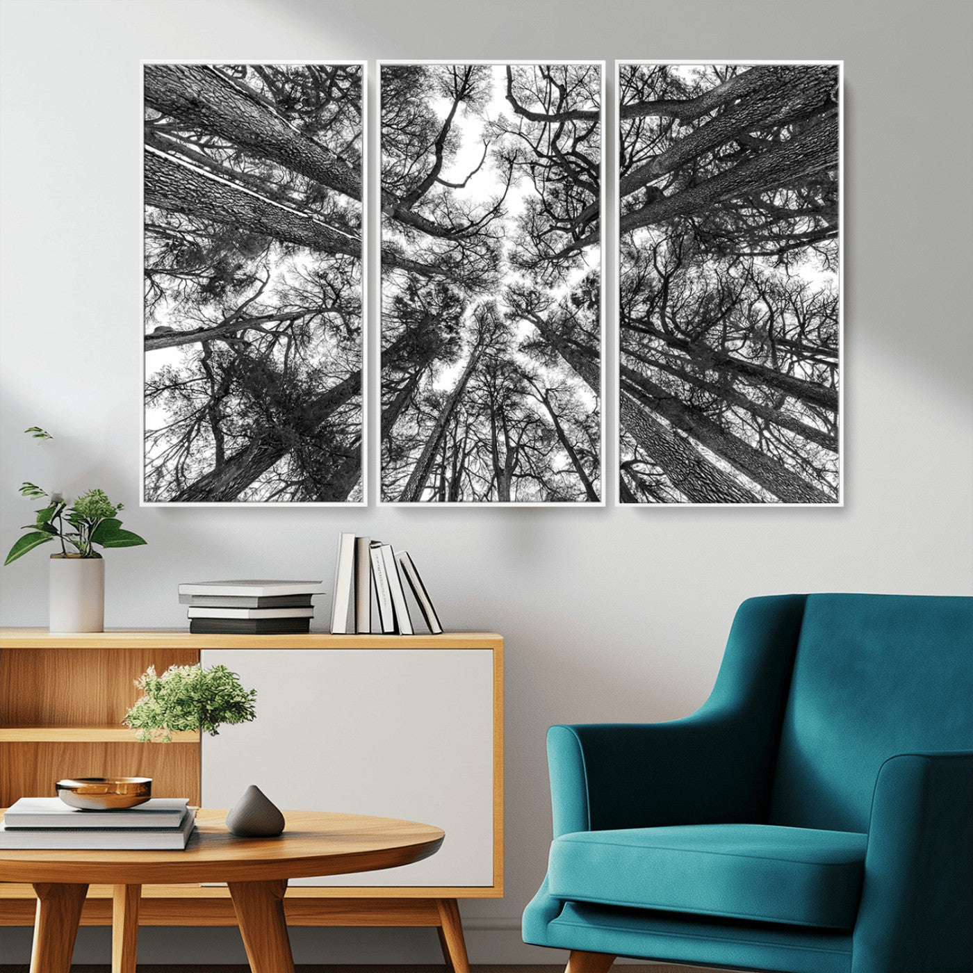 -Trees Contemporary Art Canvas Print