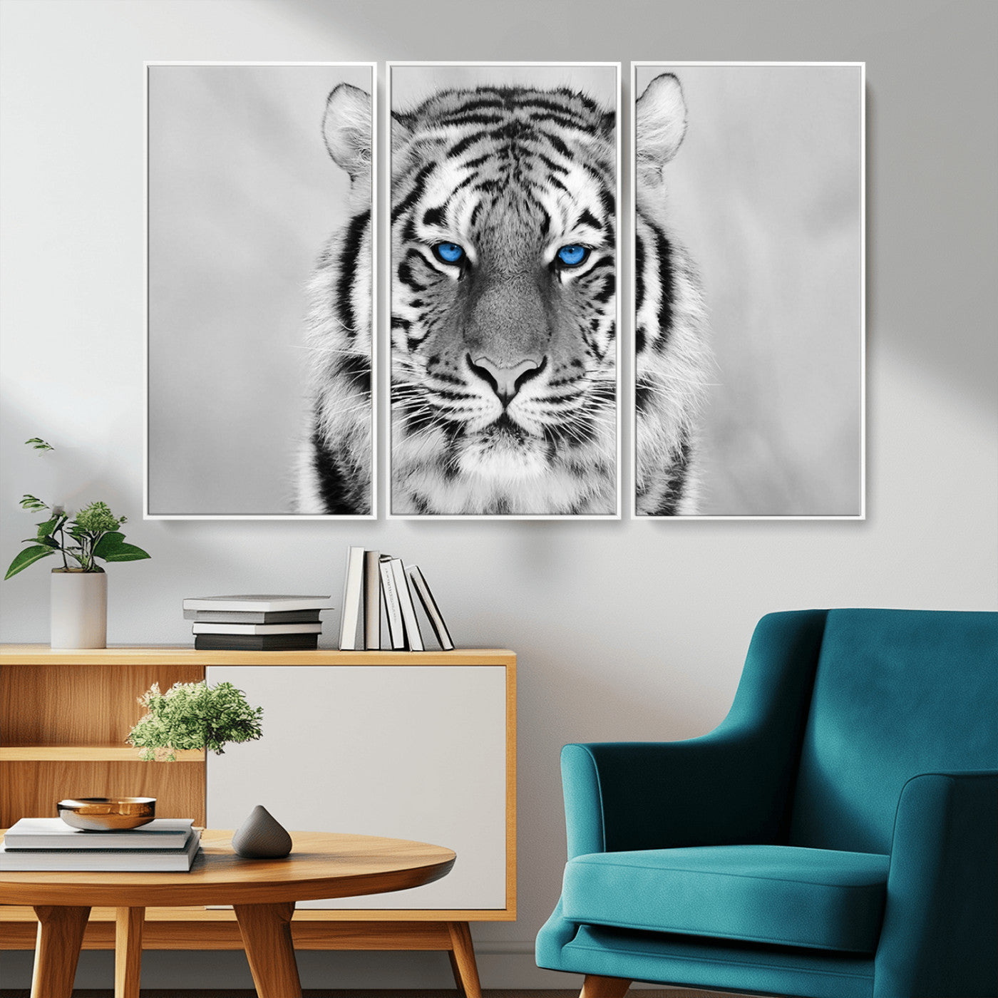 -Tiger Canvas Artwork Wall Art Print