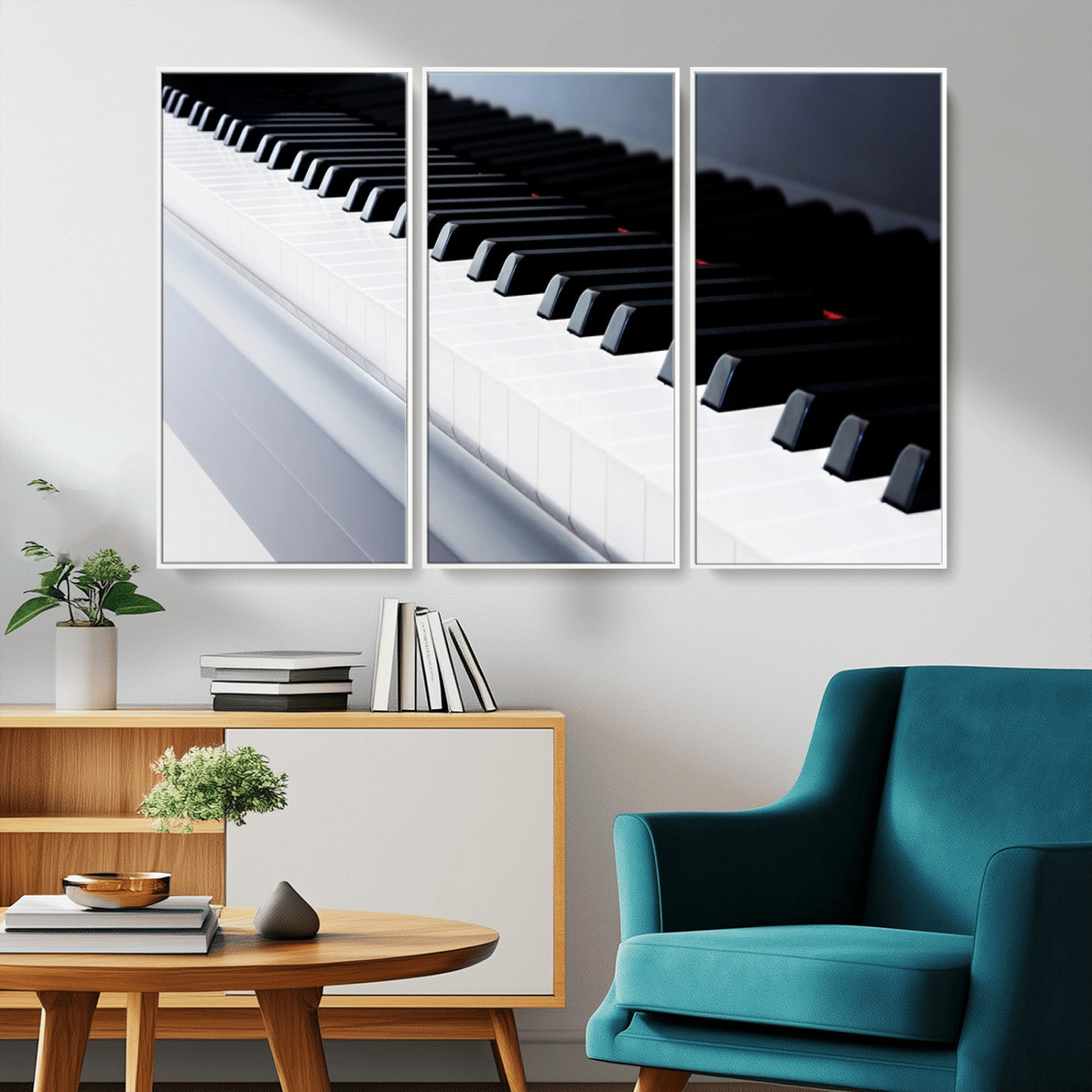 -Piano Artwork Canvas Wall Art Print