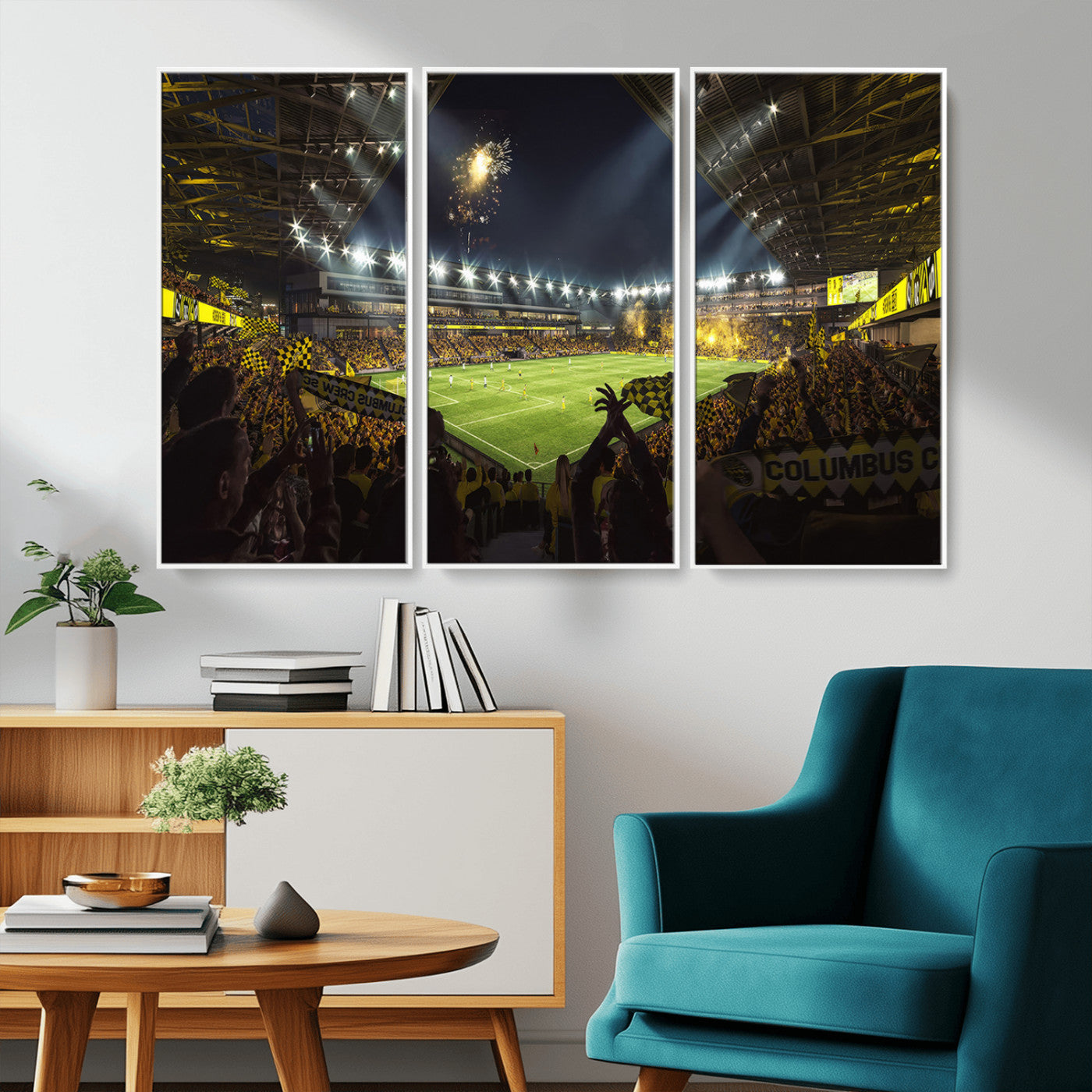 51122-MGV-CV-36X24-Columbus Crew Soccer Team Print - Columbus Crew Stadium Wall Art Canvas Print