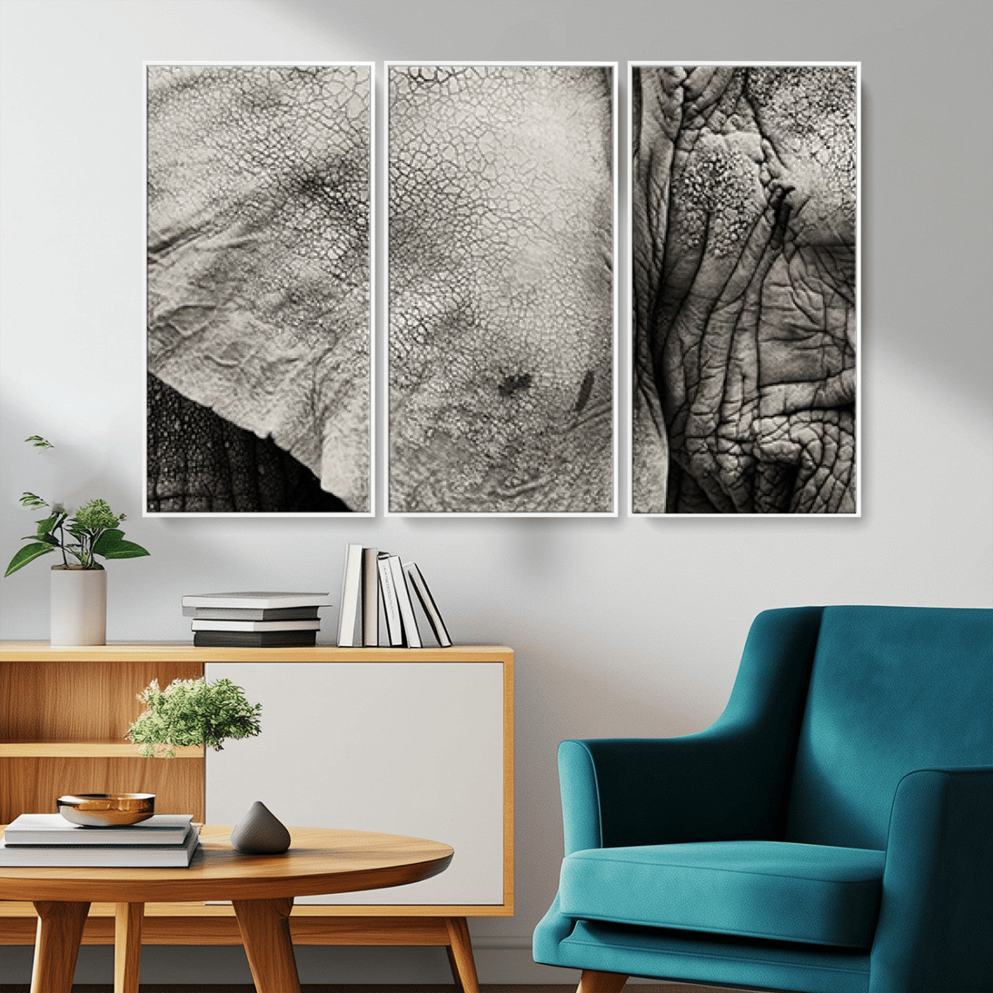 -Elephant Wall Art Canvas Print