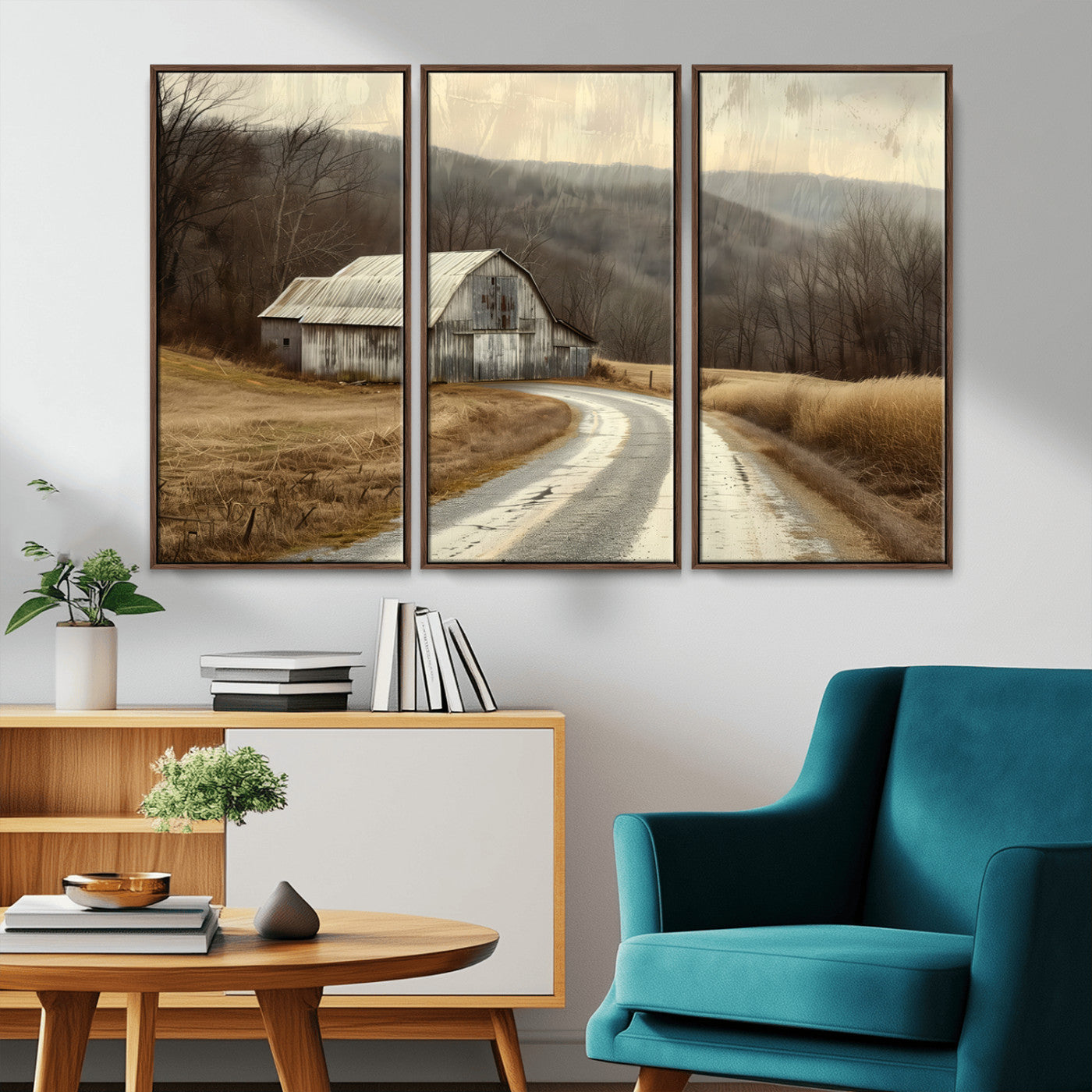 10376-MGV-CV-36X24-Vintage Barn for Farmhouse Wall Decor Canvas Print