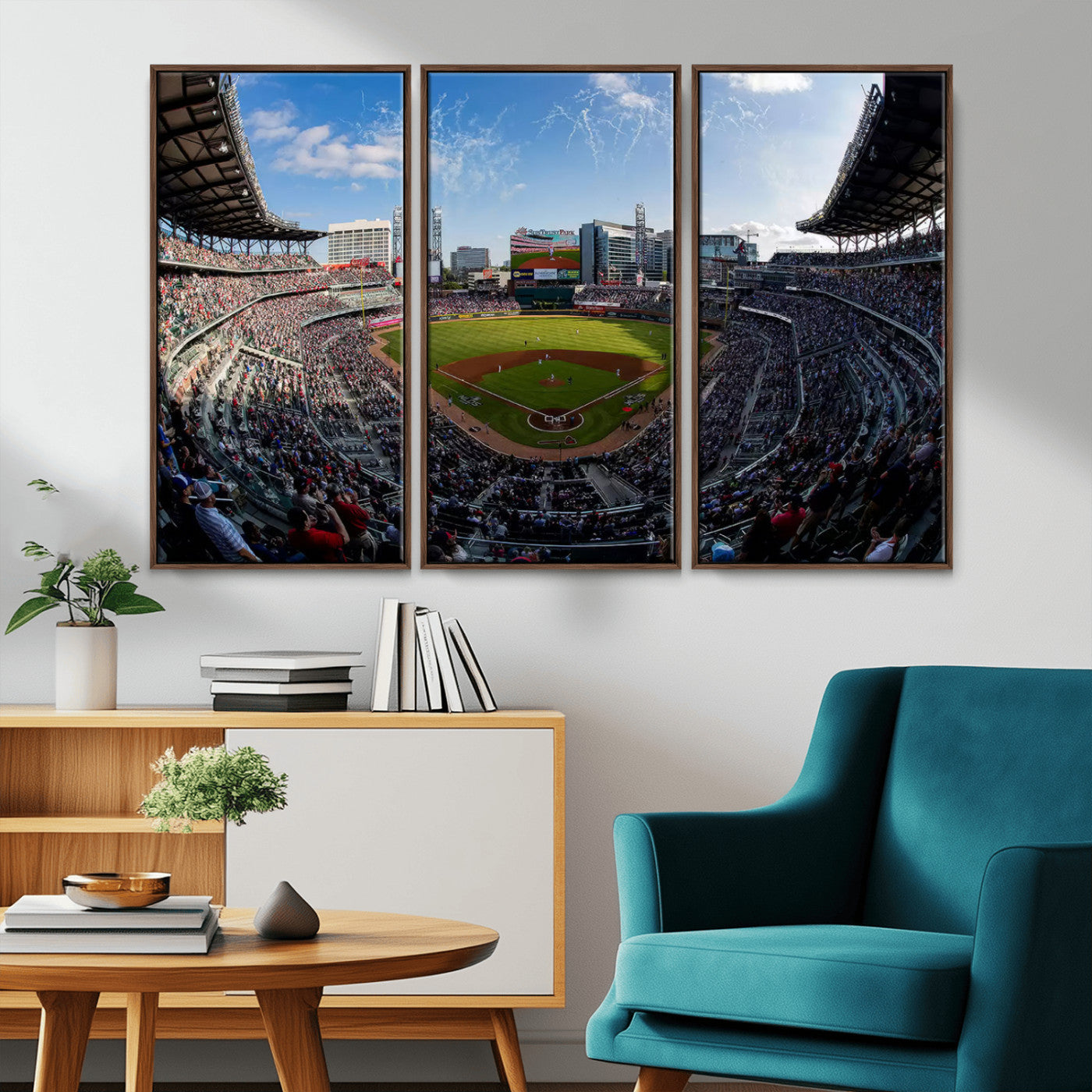 78608-MGV-CV-36X24-Truist Park Stadium Canvas Wall Art - Atlanta Braves Game Day Exclusive Decor