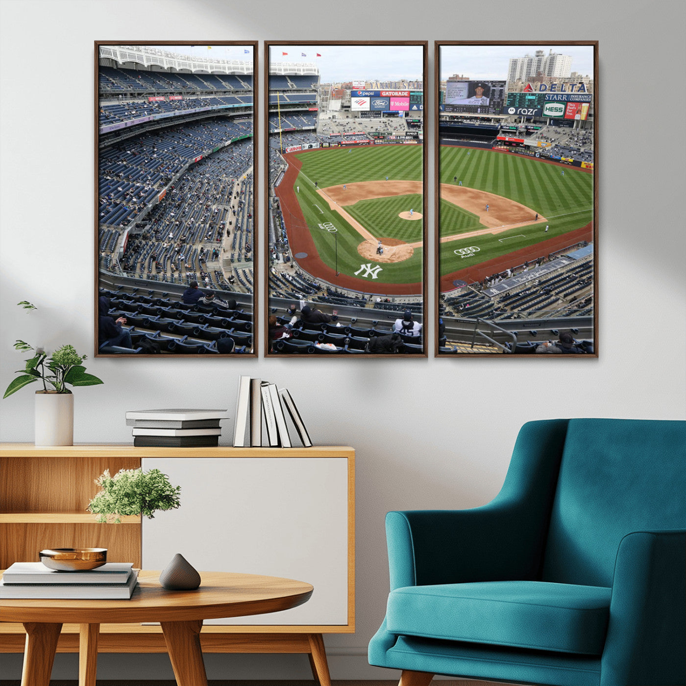 -New York Yankees Baseball Team Print - Yankee Stadium Wall Art Canvas Print