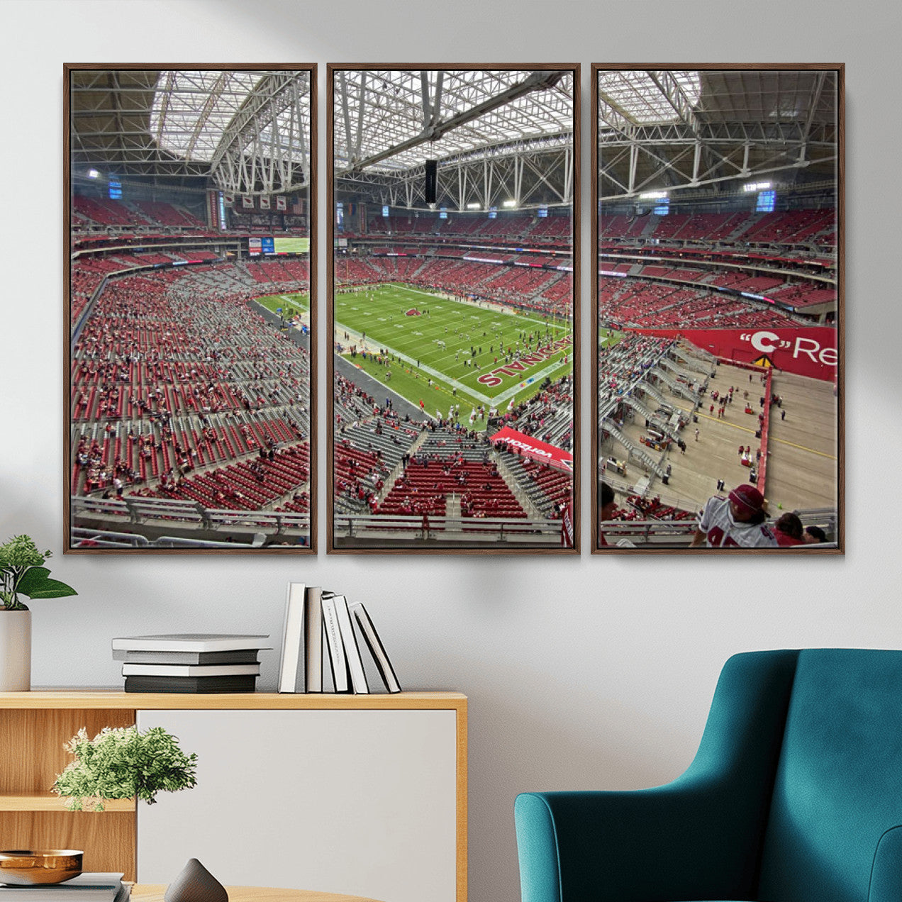 30579717-MGV-CV-36X24 - State Farm Stadium Canvas Wall Art, Arizona Cardinals Football Stadium Print, Glendale NFL Arena Panorama Artwork