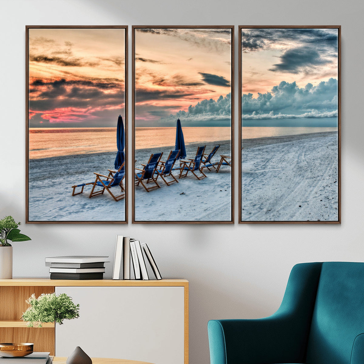 17237006-MGV-CV-36X24 - Serene Gulf Solitude Wall Art Canvas Print