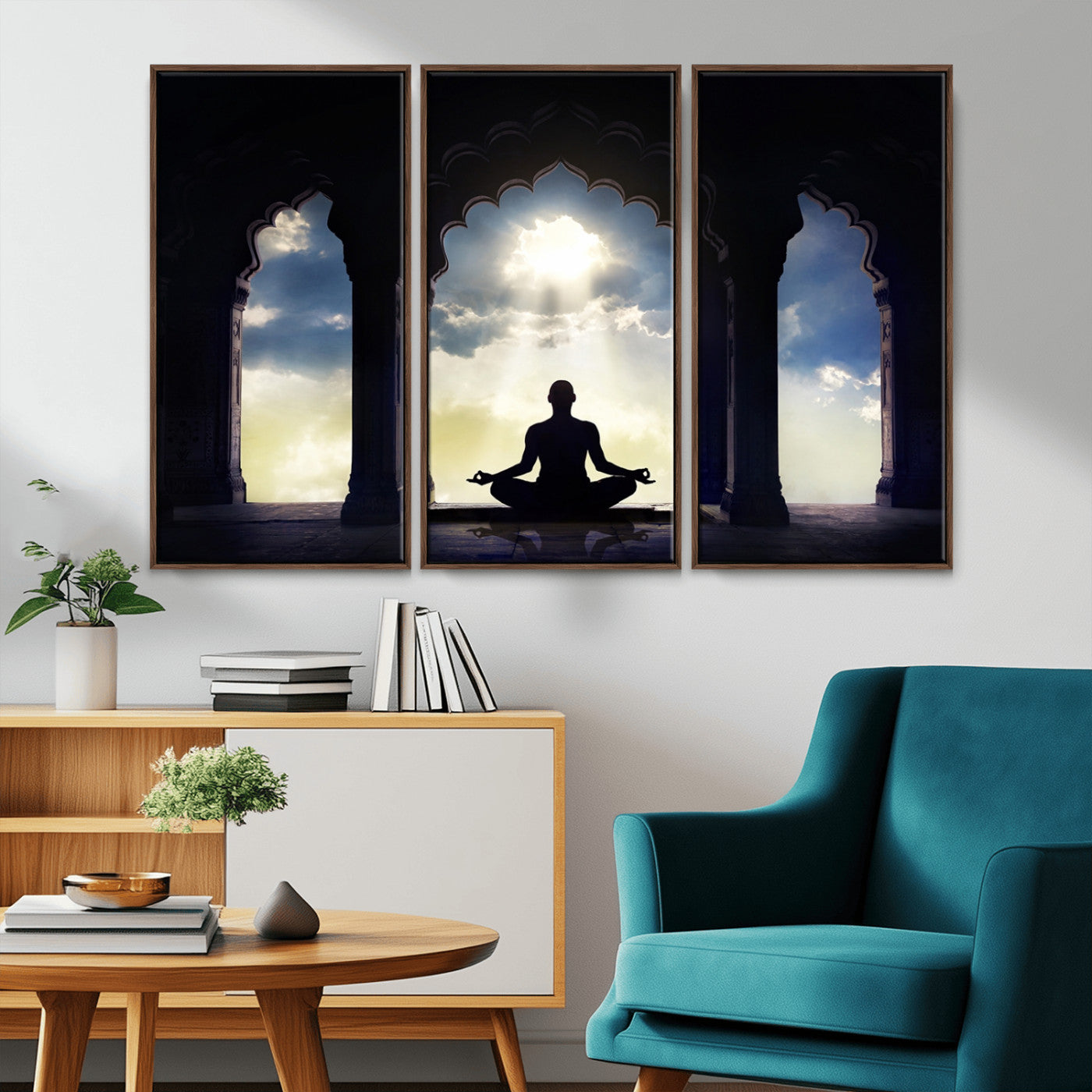 -Women and Yoga Wall Art Canvas Print