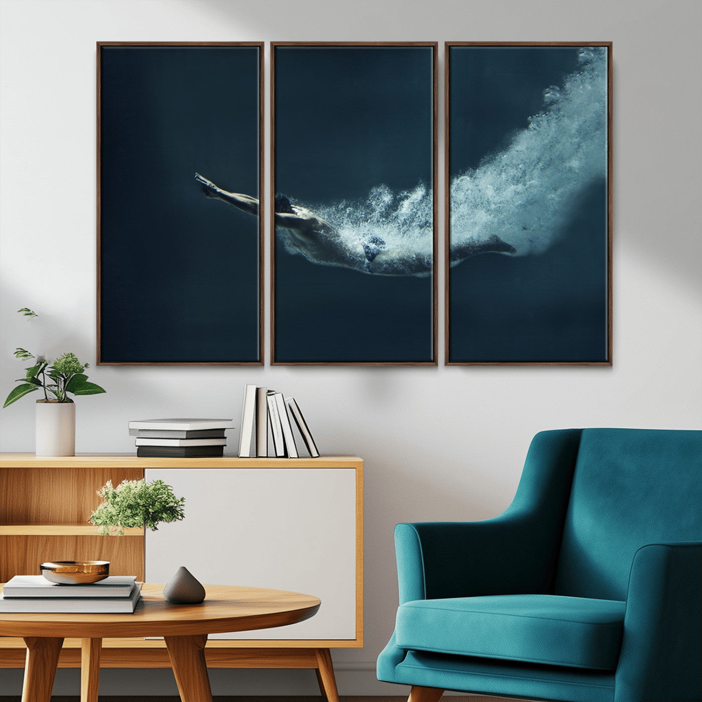 48463-MGV-CV-36X24-Swimmer Wall Art Canvas Print