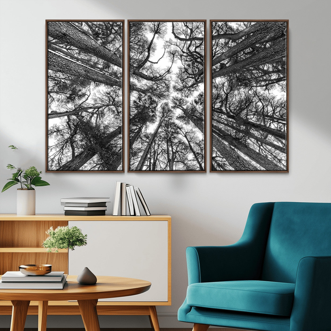 -Trees Contemporary Art Canvas Print