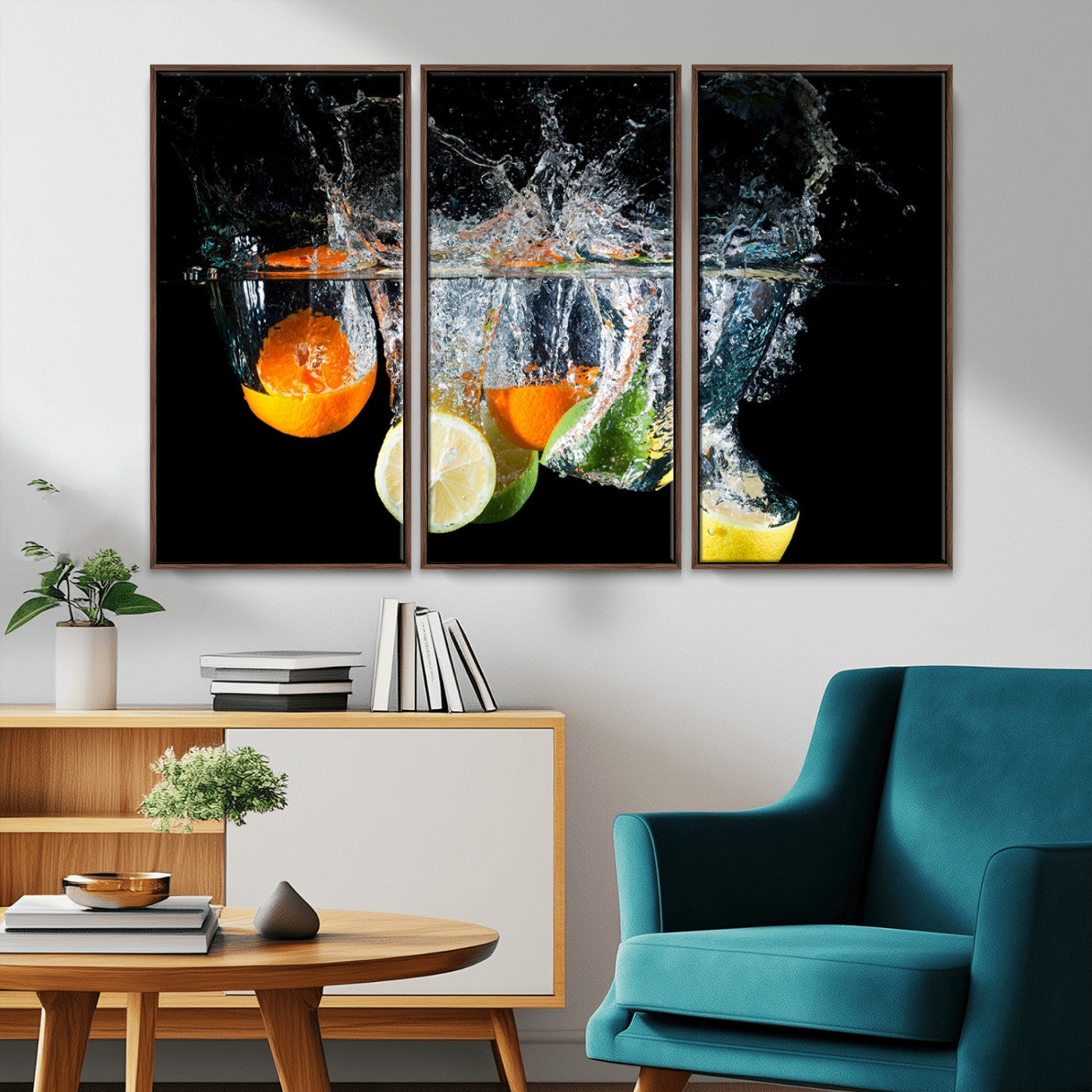 -Kitchen Wall Art, Kitchen Fruits Art Canvas Print