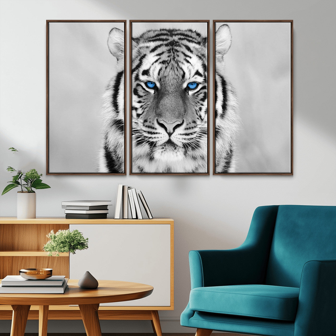 46396-MGV-FC-48X32-3P_Walnut-Tiger Canvas Artwork Wall Art Print