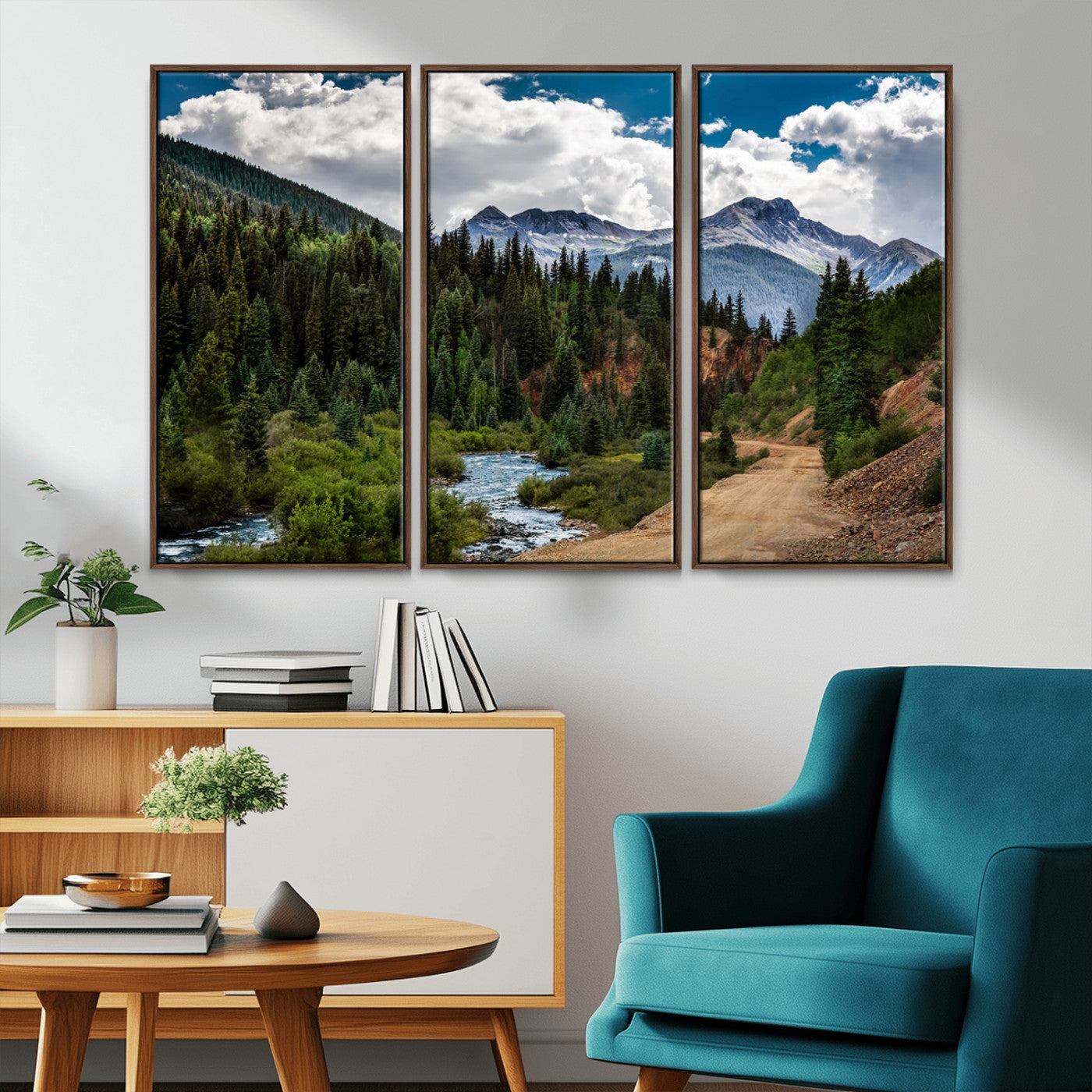 67231-MGV-FC-48X32-3P_Walnut-San Juan Nal Forest Wall Art Landscape Canvas Print