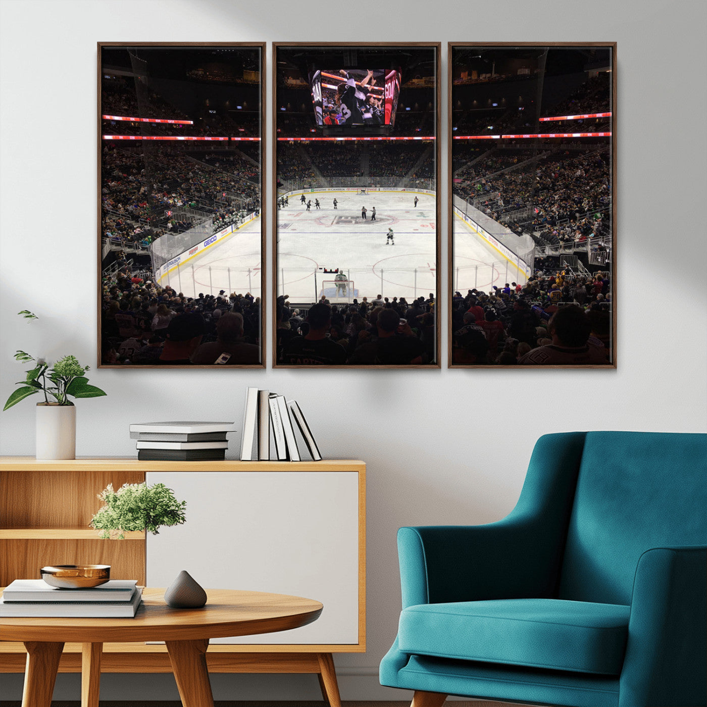 -T Mobile Arena Paradise Nevada Vegas Golden Knights Ice Hockey Stadium Canvas Print Wall Art