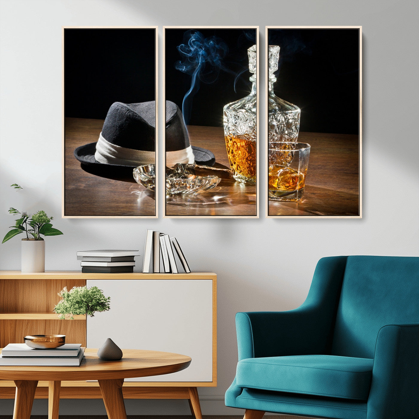 14629-MGV-CV-36X24-Extra Large Bourbon Decor Whiskey Wall Art Canvas Print
