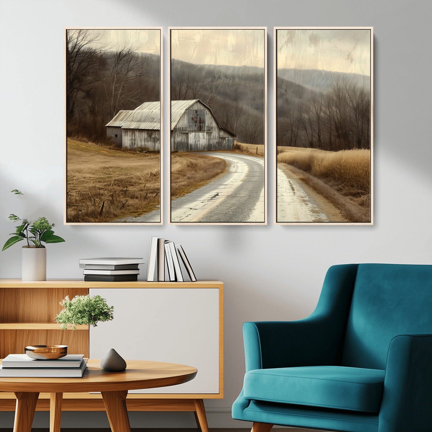 10376-MGV-CV-36X24-Vintage Barn for Farmhouse Wall Decor Canvas Print