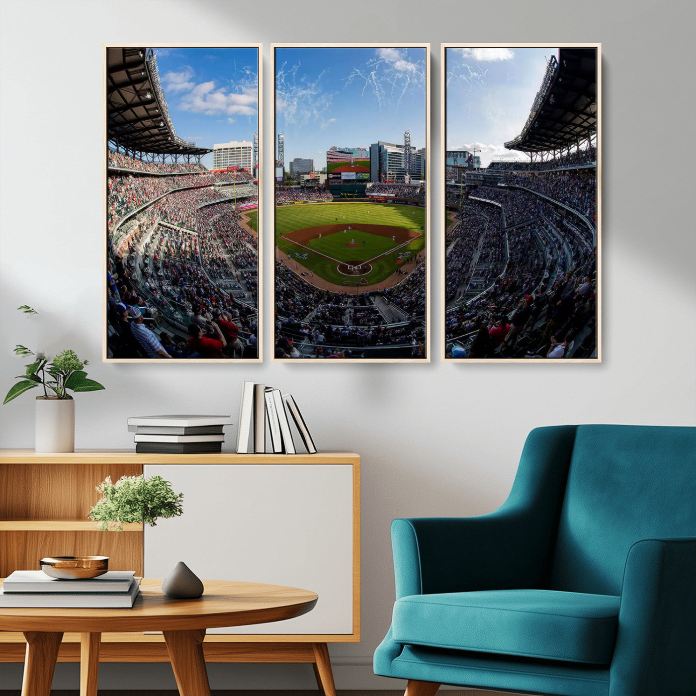 78608-MGV-CV-36X24-Truist Park Stadium Canvas Wall Art - Atlanta Braves Game Day Exclusive Decor
