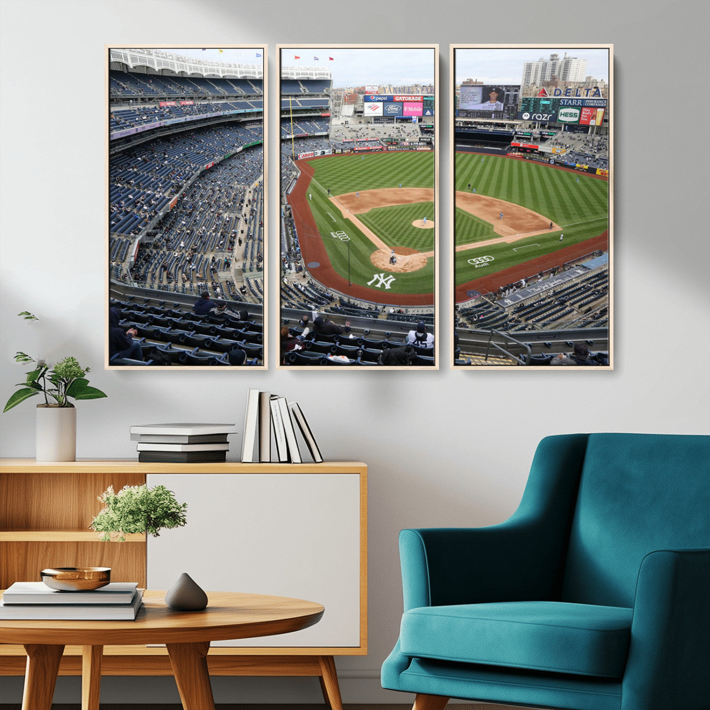 -New York Yankees Baseball Team Print - Yankee Stadium Wall Art Canvas Print