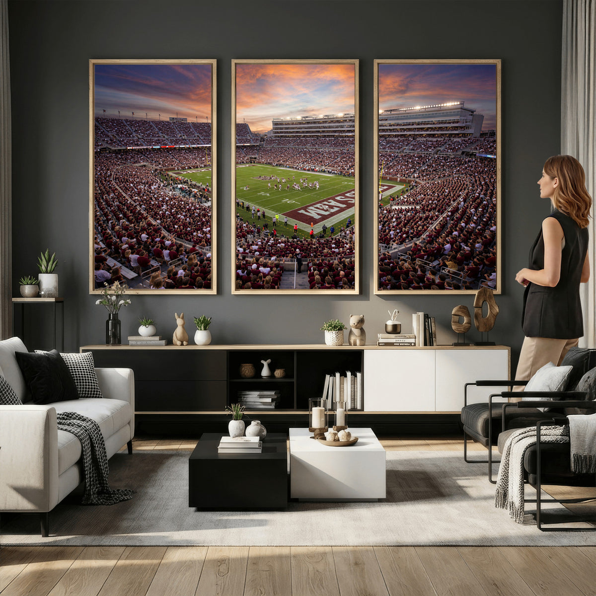 66624578-MGV-CV-36X24 - Stadium Wall Art Canvas Print