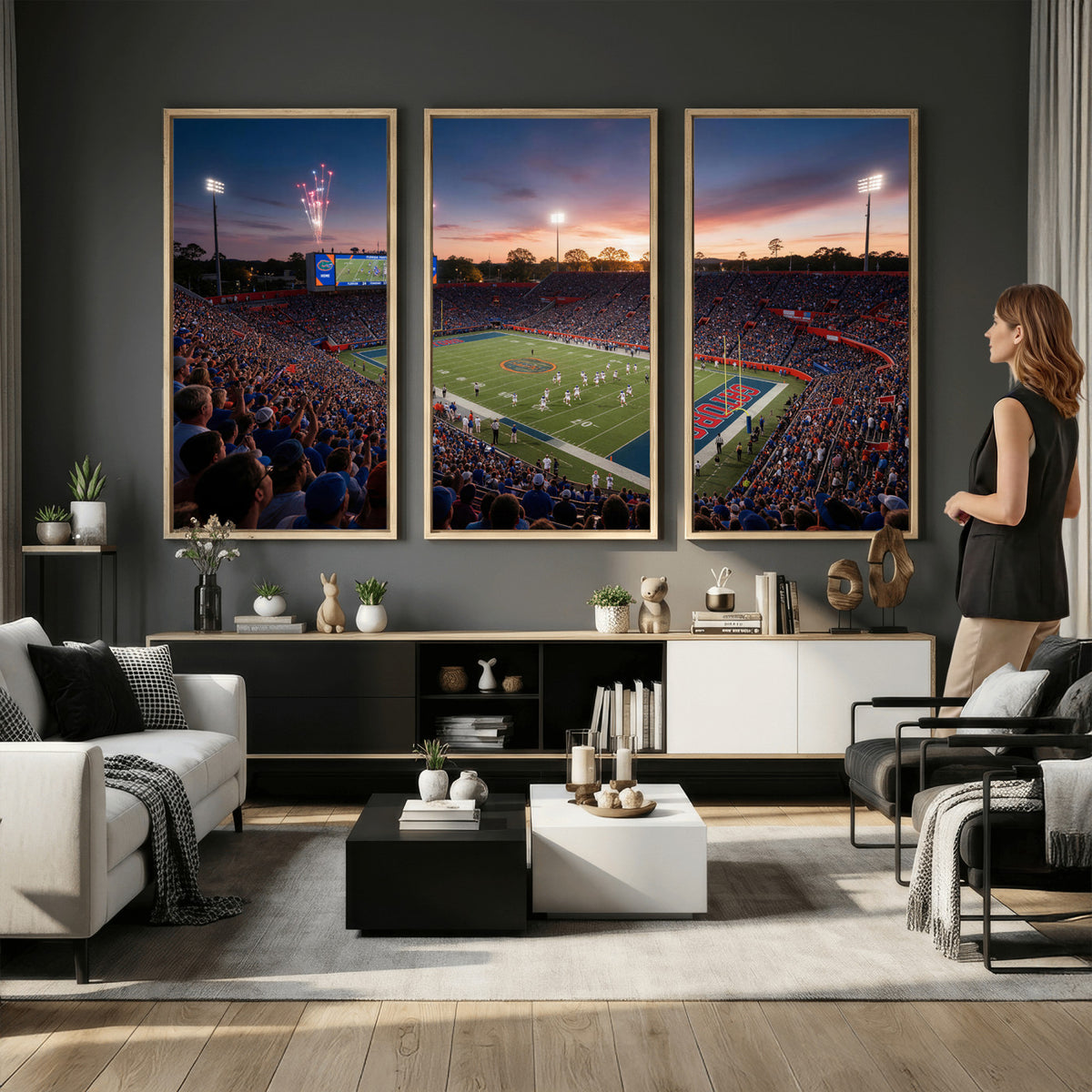 76151234-MGV-CV-36X24 - Stadium Wall Art Canvas Print