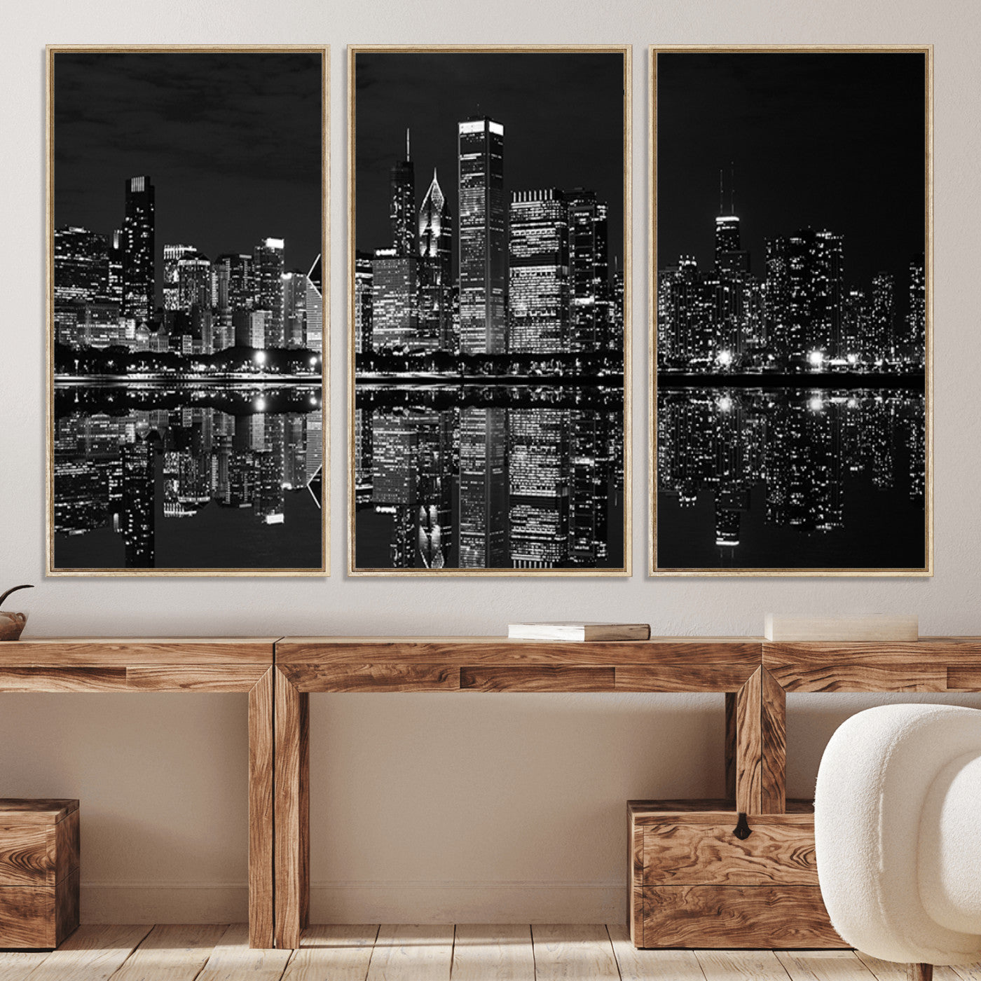 -Chicago Wall Art Canvas Print