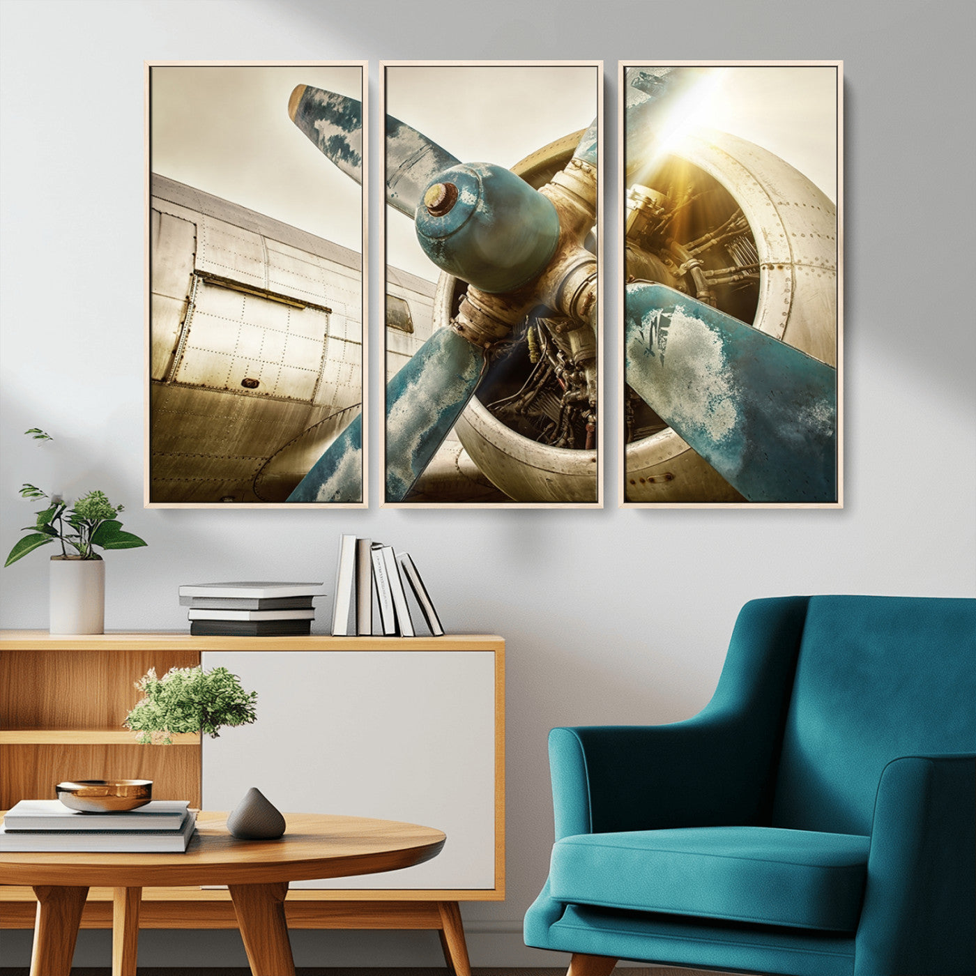 14106-MGV-CV-36X24-Vintage Airplane Canvas Print