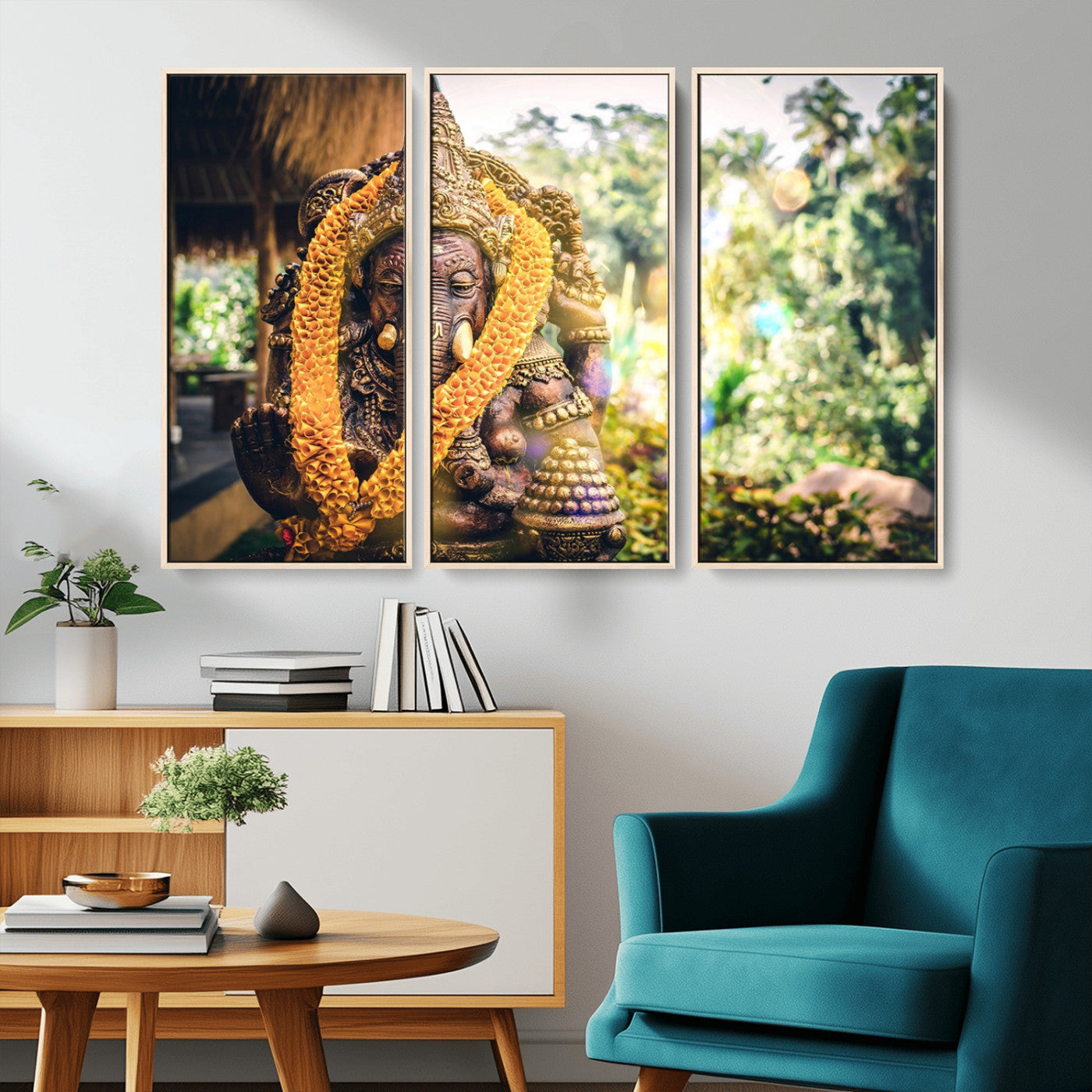 -Hinduism Statue Wall Art Canvas Print