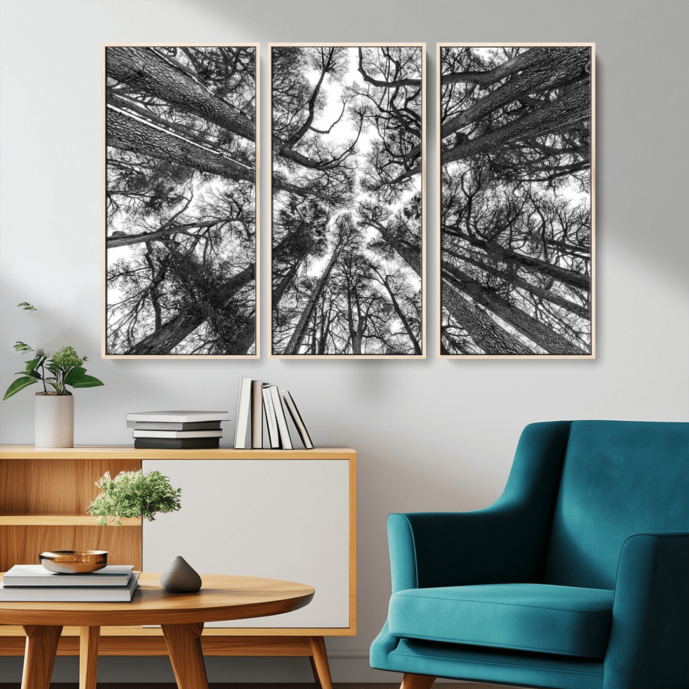 -Trees Contemporary Art Canvas Print
