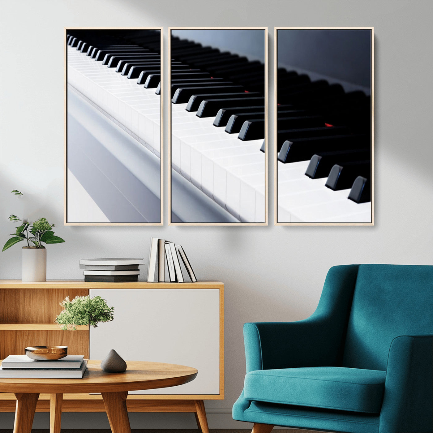 -Piano Artwork Canvas Wall Art Print