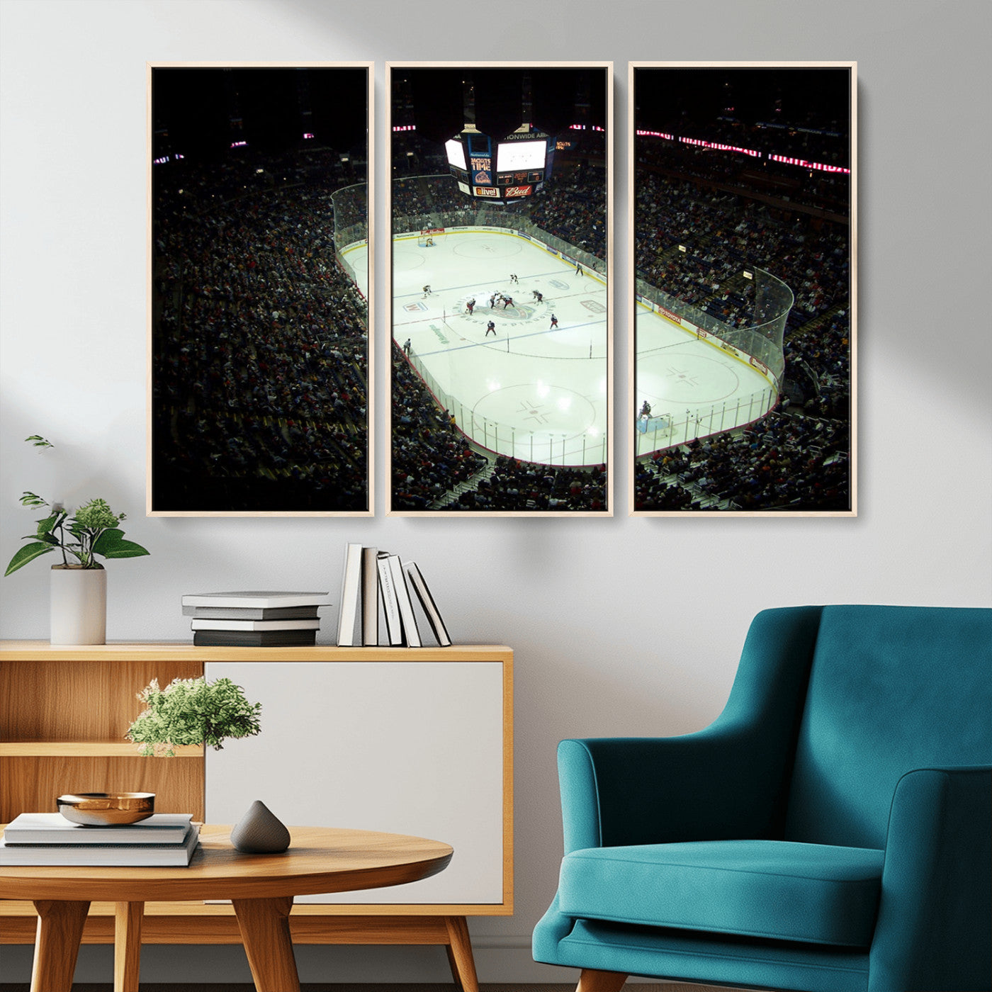 -Nationwide Arena Ohio Columbus Blue Jackets Hockey Stadium Canvas Print Wall Art