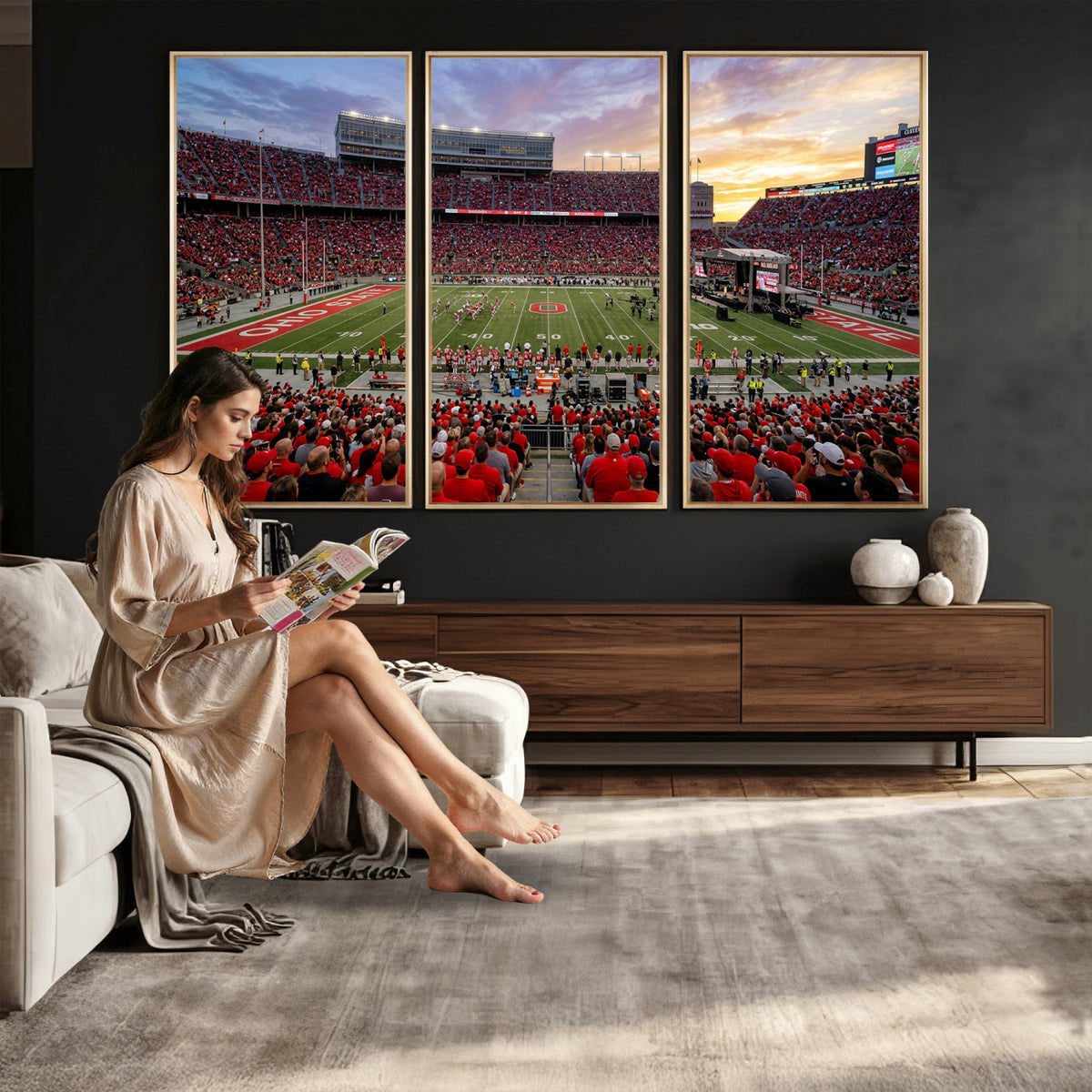 23196993-MGV-CV-36X24 - Stadium Wall Art Canvas Print