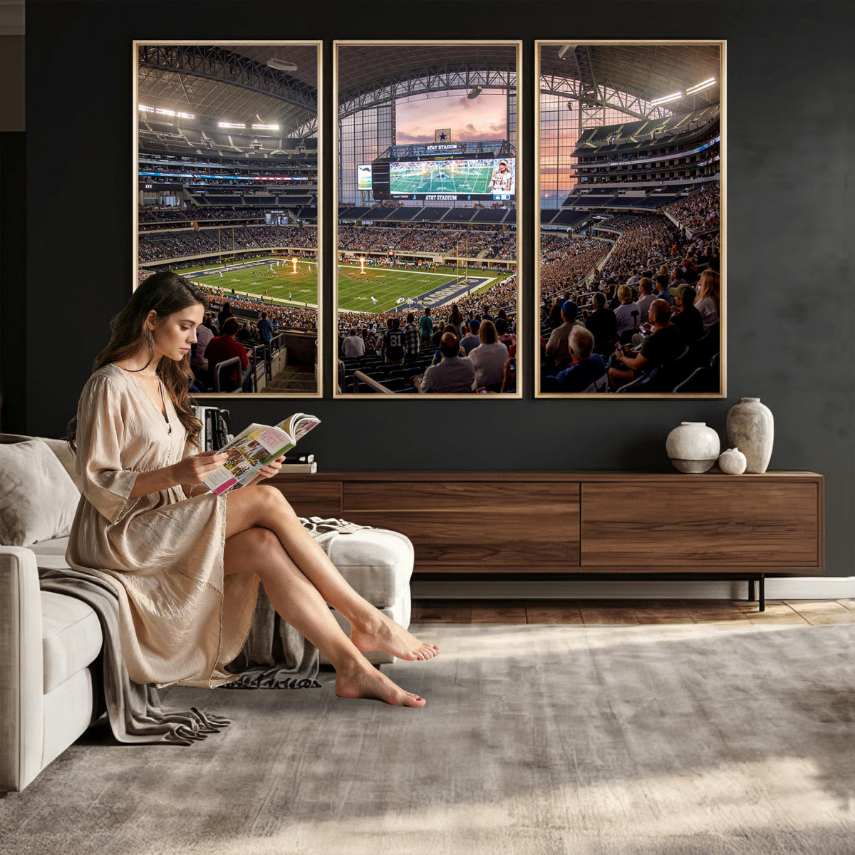 61524160-MGV-CV-36X24 - Stadium Wall Art Canvas Print