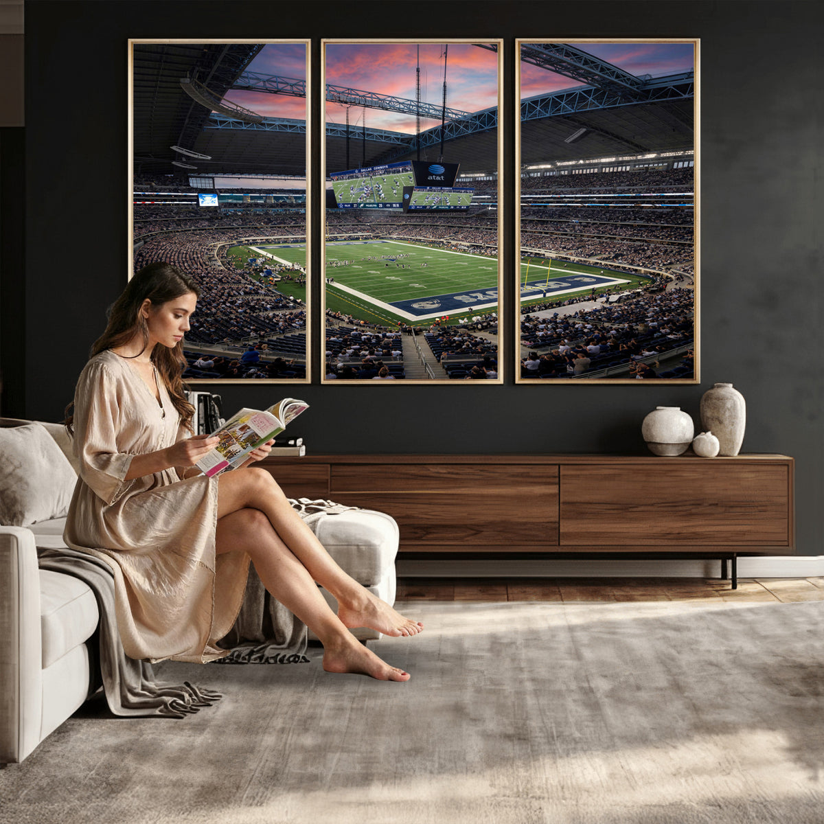 11530179-MGV-CV-36X24 - Stadium Wall Art Canvas Print
