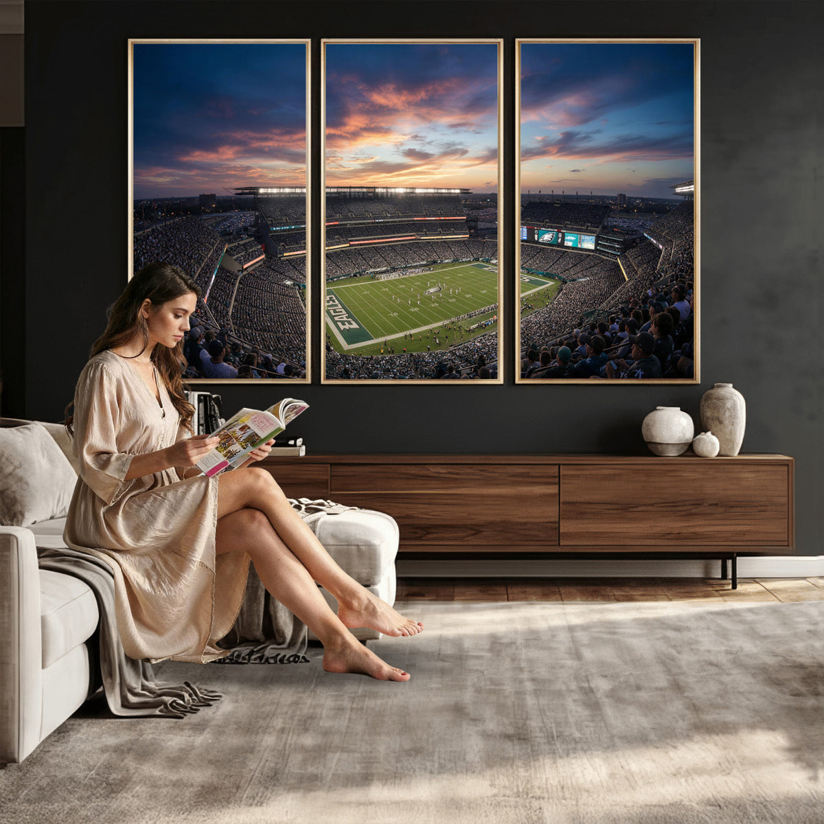 59208973-MGV-CV-36X24 - Stadium Wall Art Canvas Print