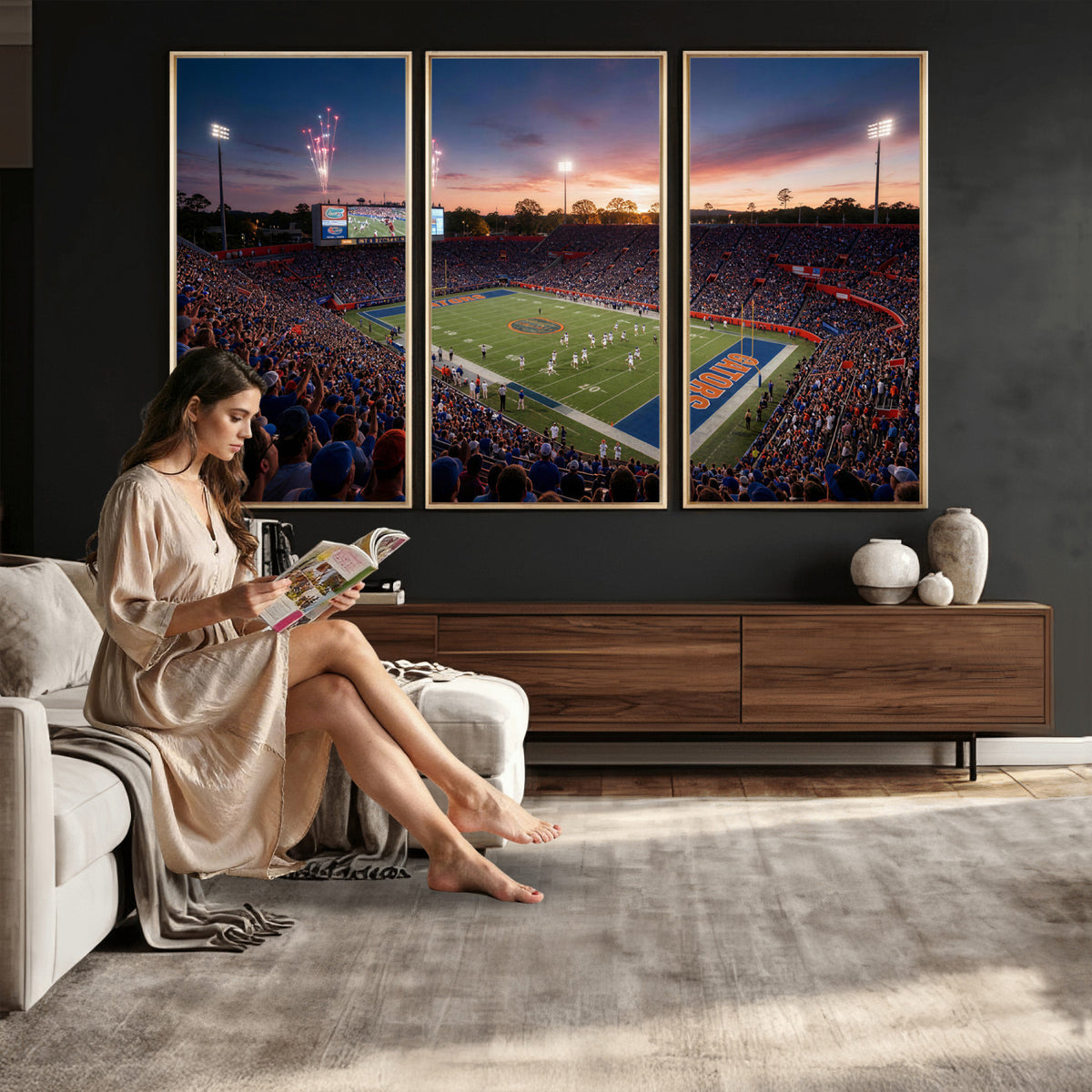 42817292-MGV-CV-36X24 - Stadium Wall Art Canvas Print